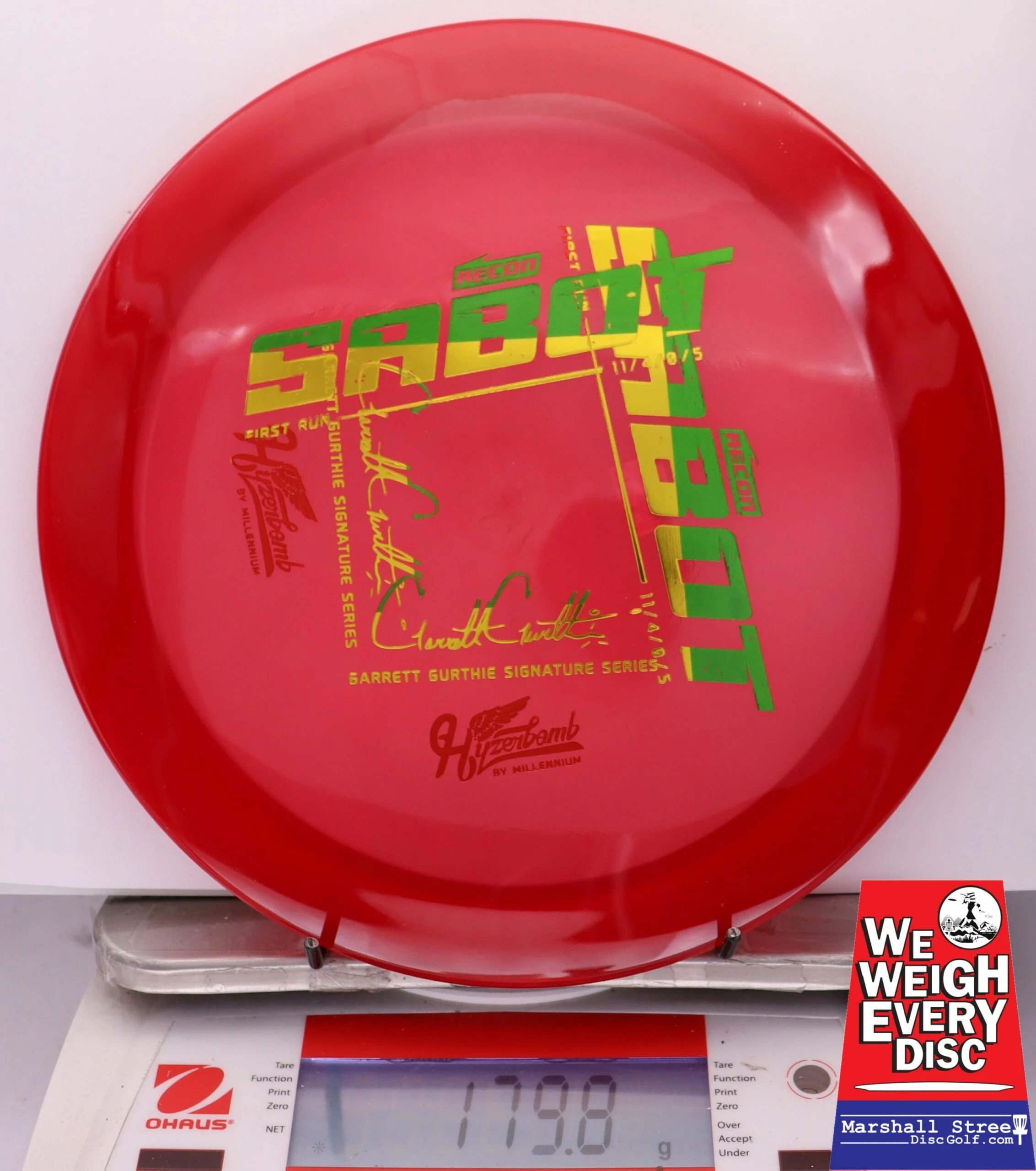230337 X-Out Hyzerbomb Recon Sabot - #15 Red, 180