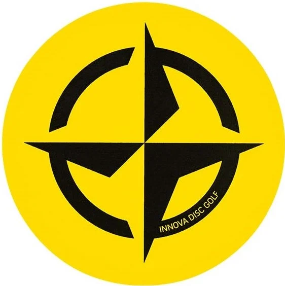240721 Innova Primestar Sticker LG - YellowBlack, 4"Circle