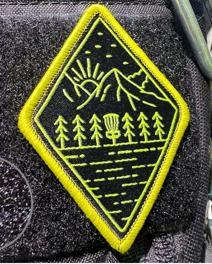 Green and Black Diamond Disc Golf Patches™