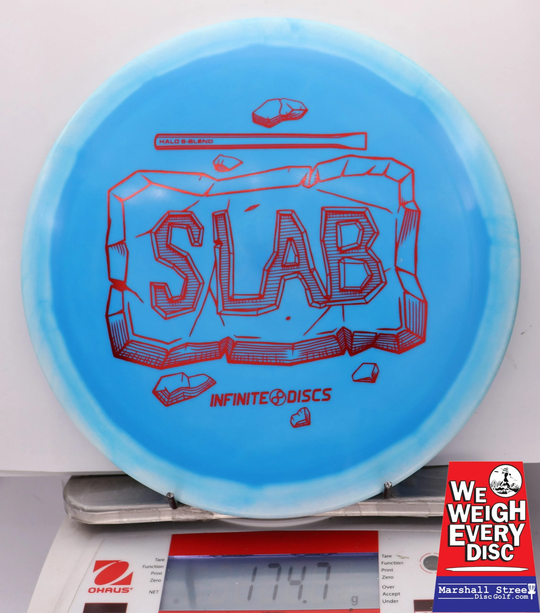 245311 Halo S-Blend Slab - #14 White-Blue, 175