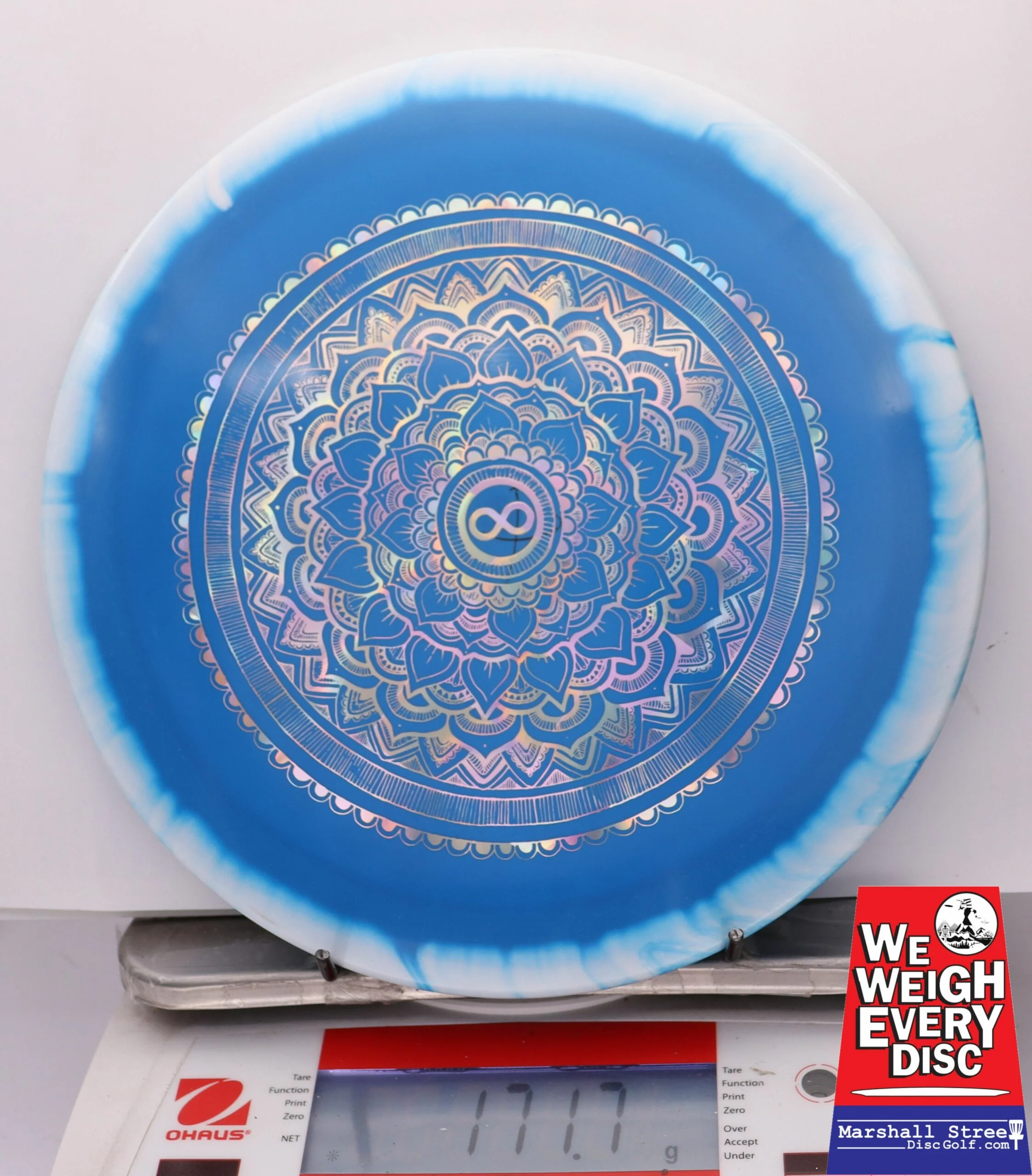 245567 X-Out Halo S-Blend Slab - #10 White-Blue, 172