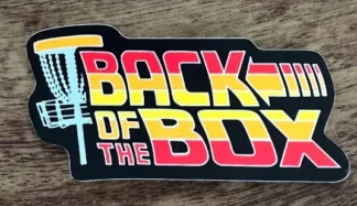 Back Of The Box Disc Golf Sticker