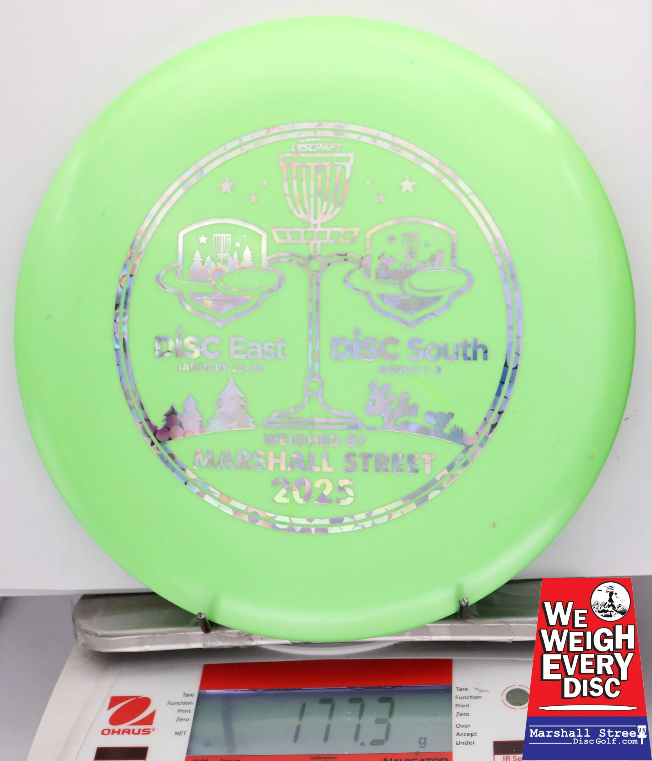 248140 Big Z Glow Buzzz - Disc Golf Expos 2025 - #11 LtGreen, 177