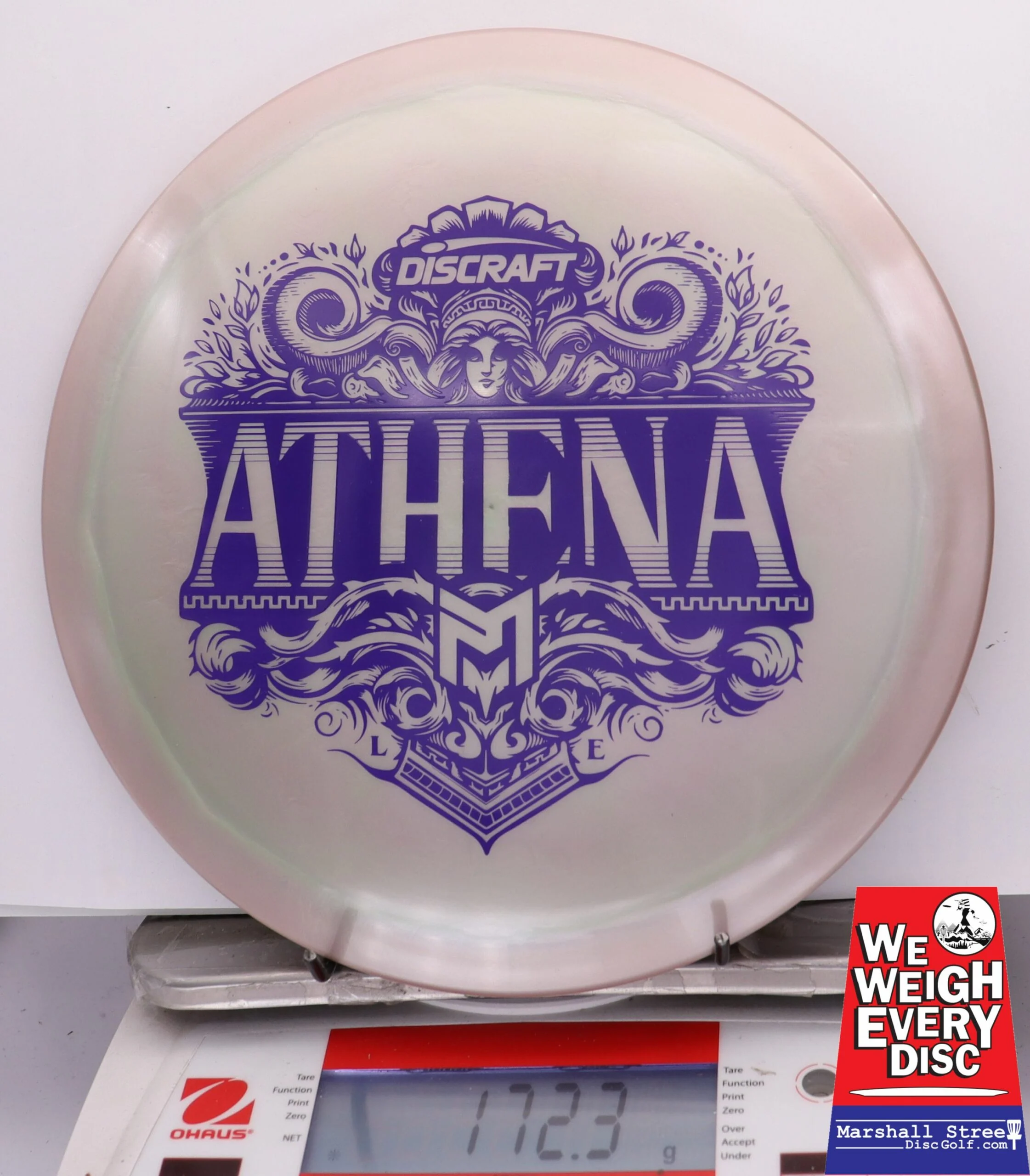 256011 Titanium Swirl Athena, Paul McBeth - 2025 Ledgestone Edition - #09 LtSilverMint, 172