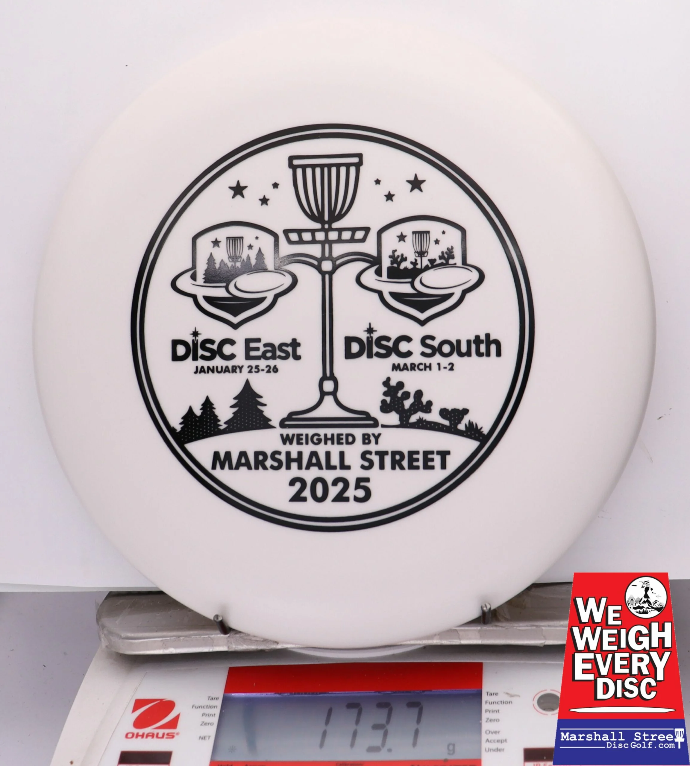 256682 D-Line P2, Flex 2 - Disc Golf Expos 2025 - #08 White, 174