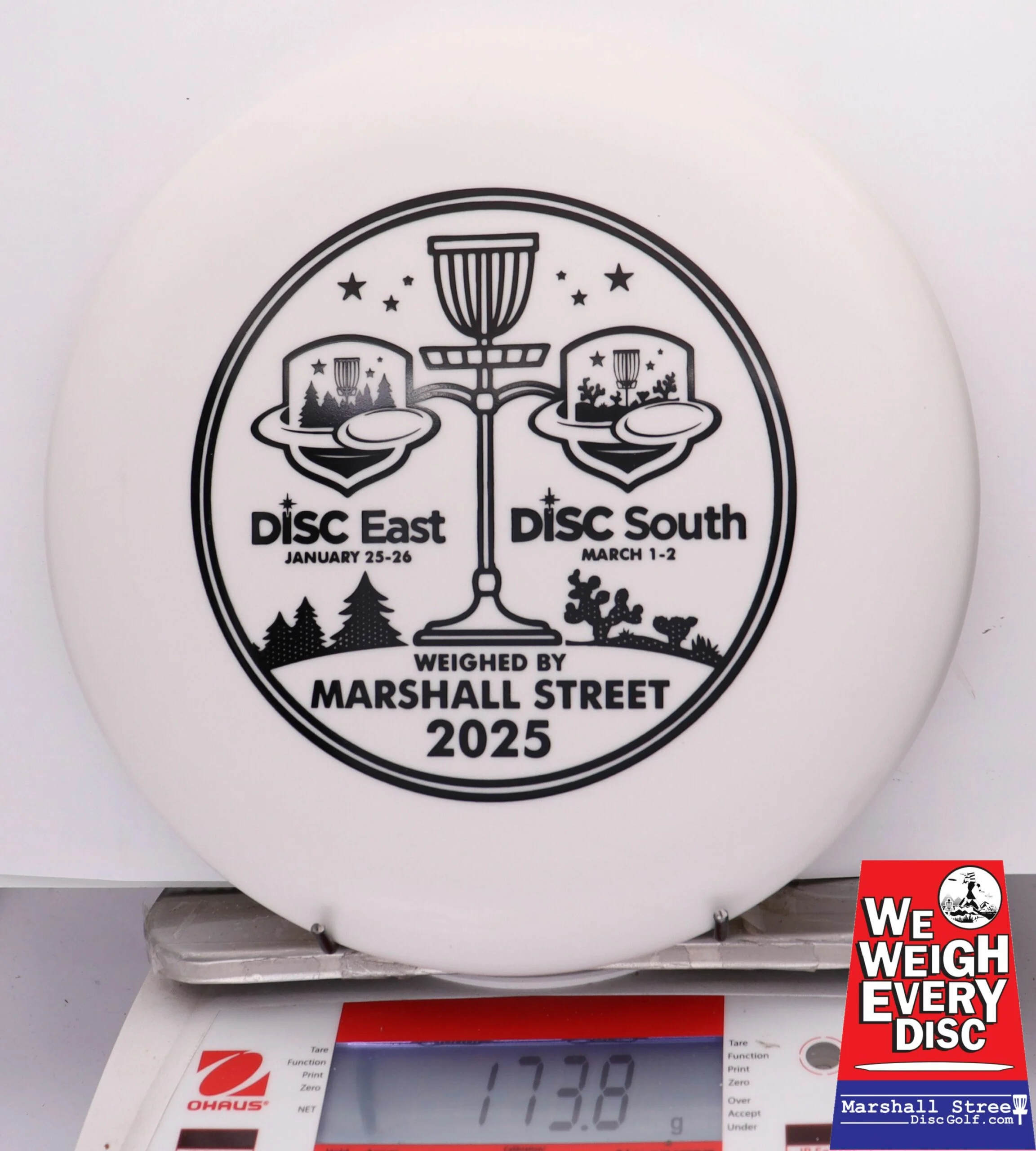 256687 D-Line P2, Flex 2 - Disc Golf Expos 2025 - #11 White, 174
