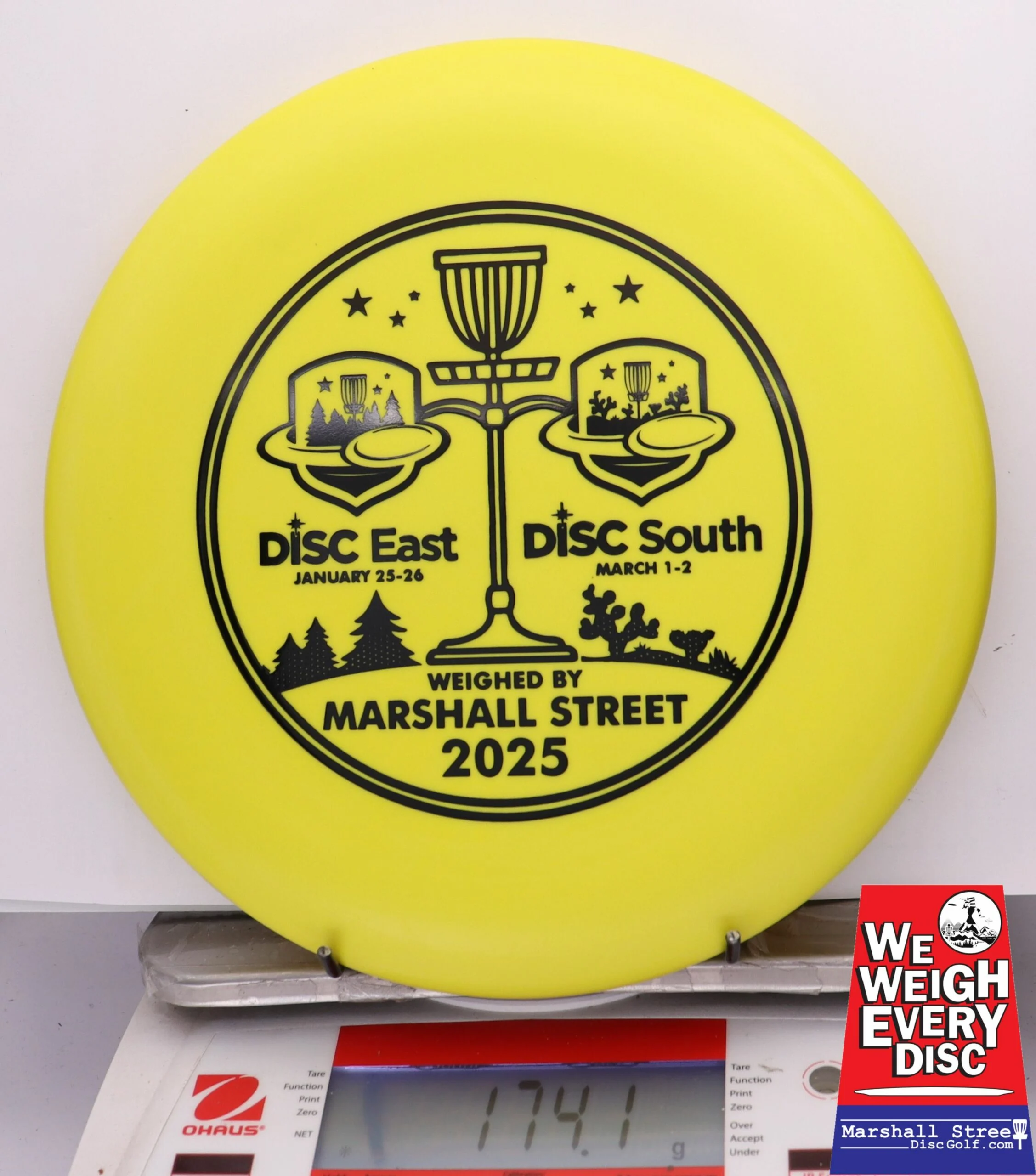 256697 D-Line P2, Flex 1 - Disc Golf Expos 2025 - #20 Yellow, 174