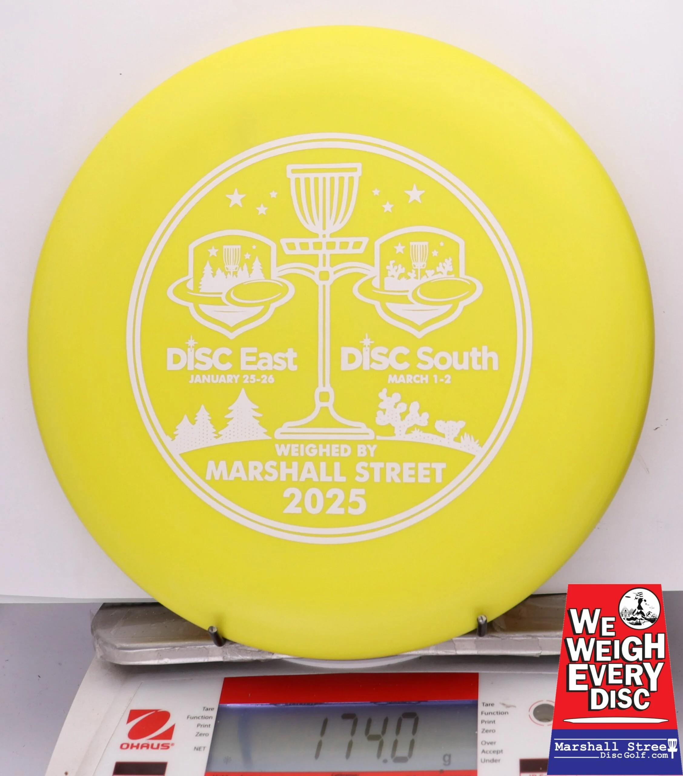256699 D-Line P2, Flex 1 - Disc Golf Expos 2025 - #22 Yellow, 174