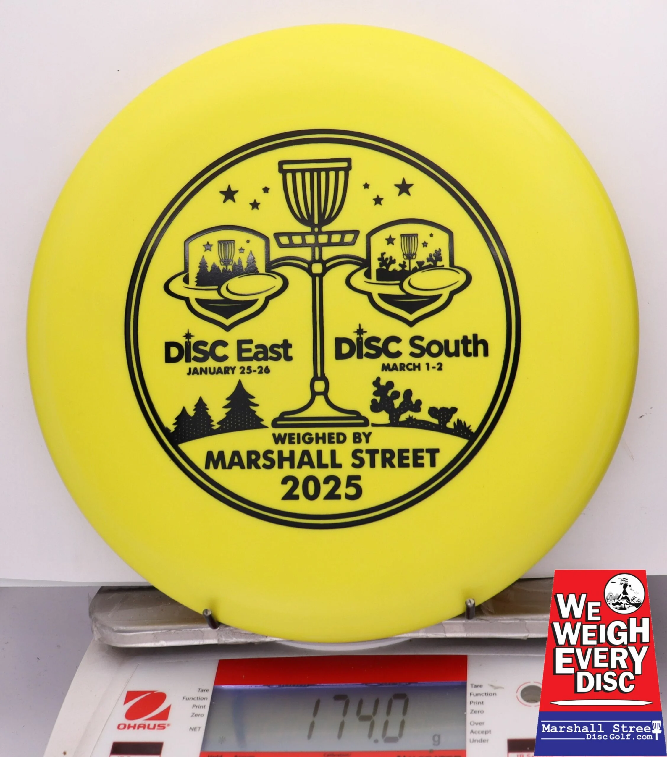 256700 D-Line P2, Flex 1 - Disc Golf Expos 2025 - #23 Yellow, 174