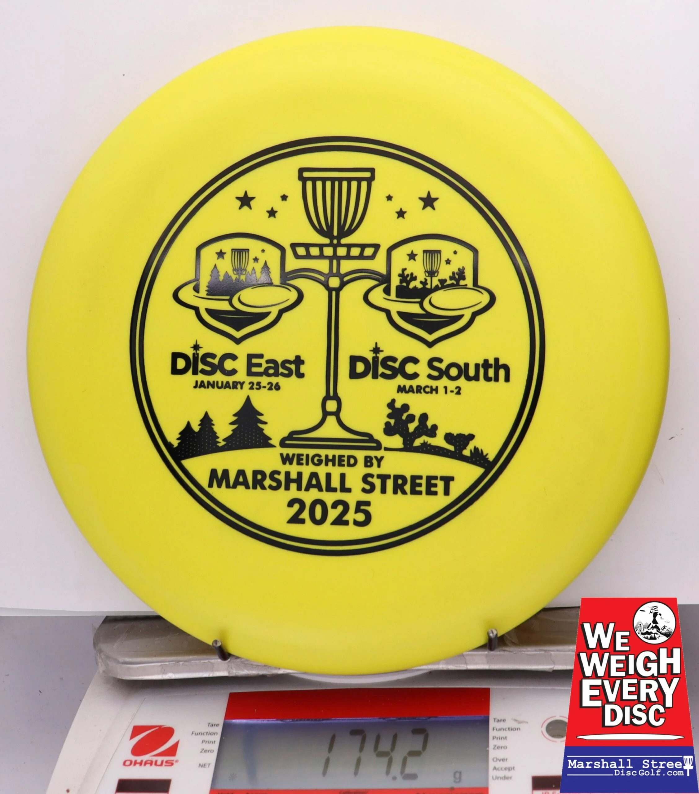256701 D-Line P2, Flex 1 - Disc Golf Expos 2025 - #24 Yellow, 174