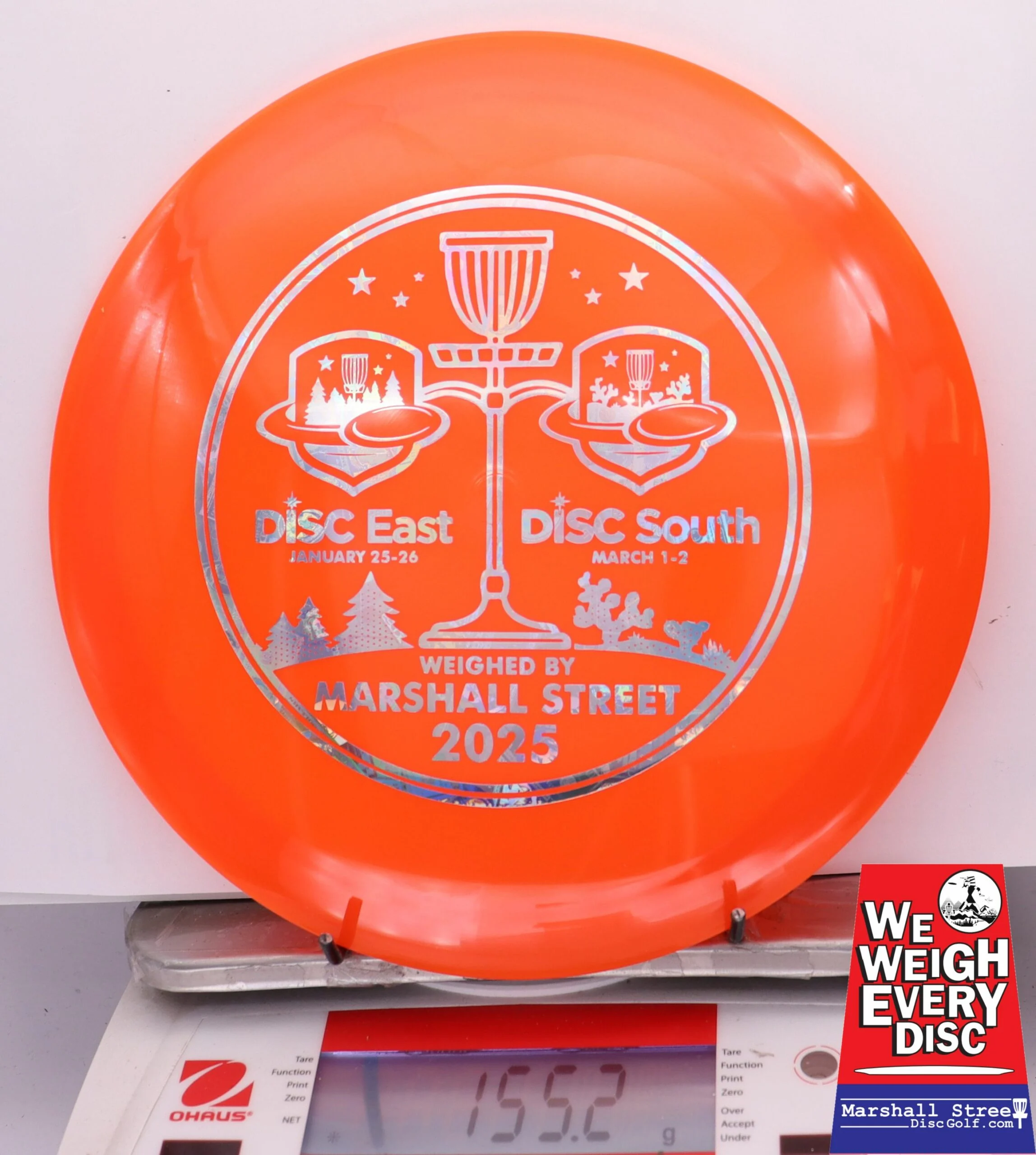 256795 Opto Diamond - Disc Golf Expos 2025 - #01 Orange, 155
