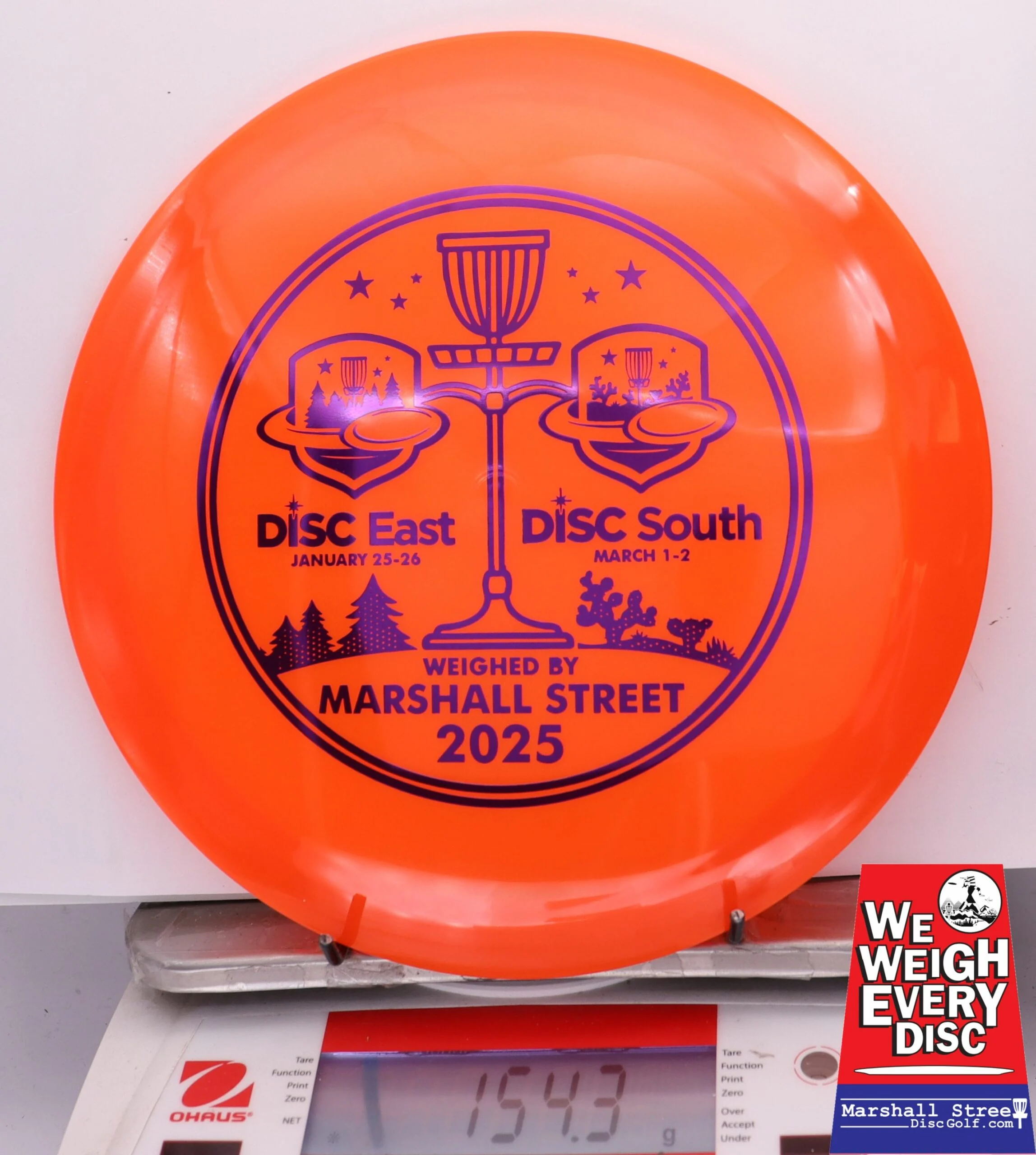 256799 Opto Diamond - Disc Golf Expos 2025 - #04 Orange, 154