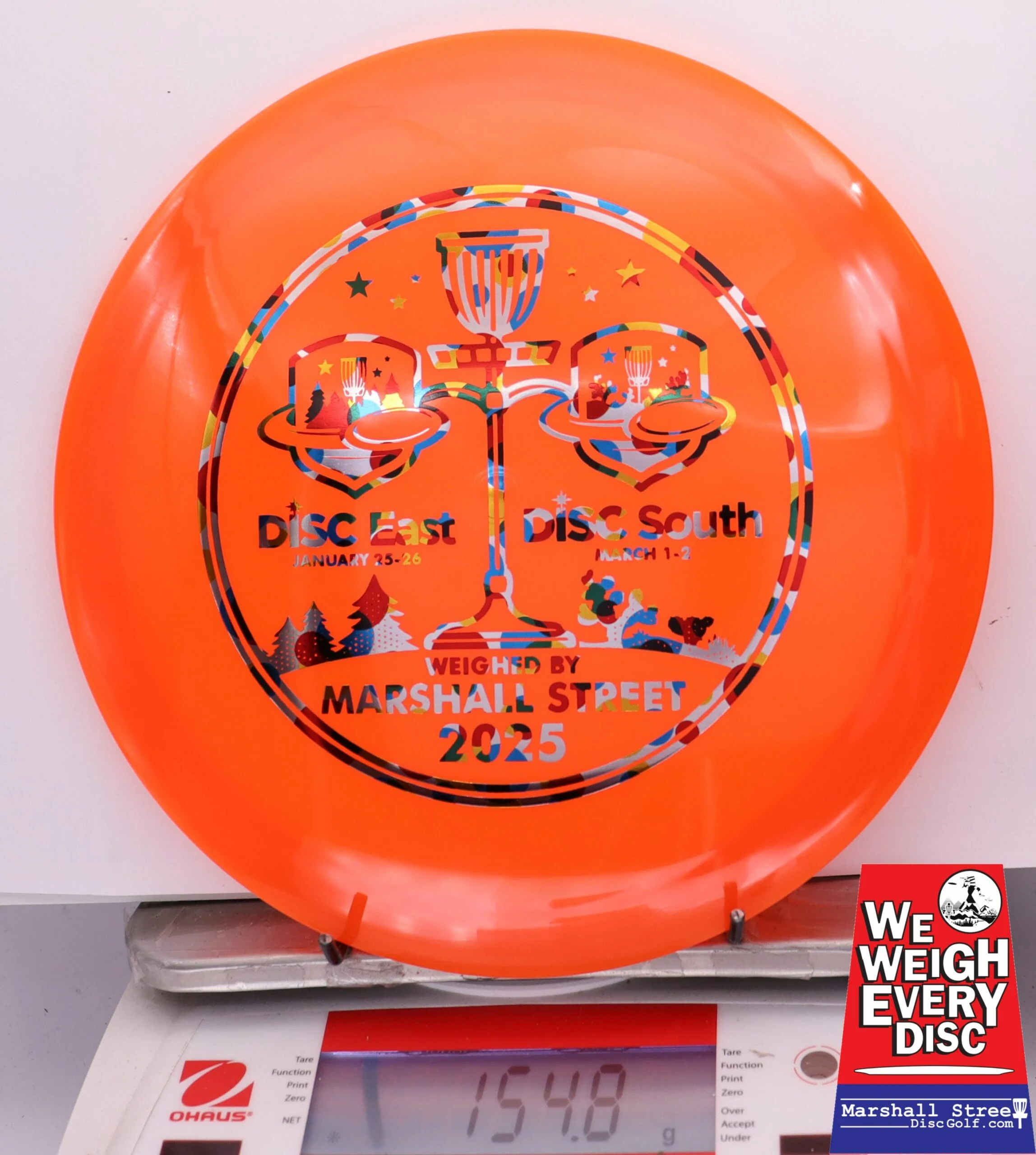 256801 Opto Diamond - Disc Golf Expos 2025 - #05 Orange, 155