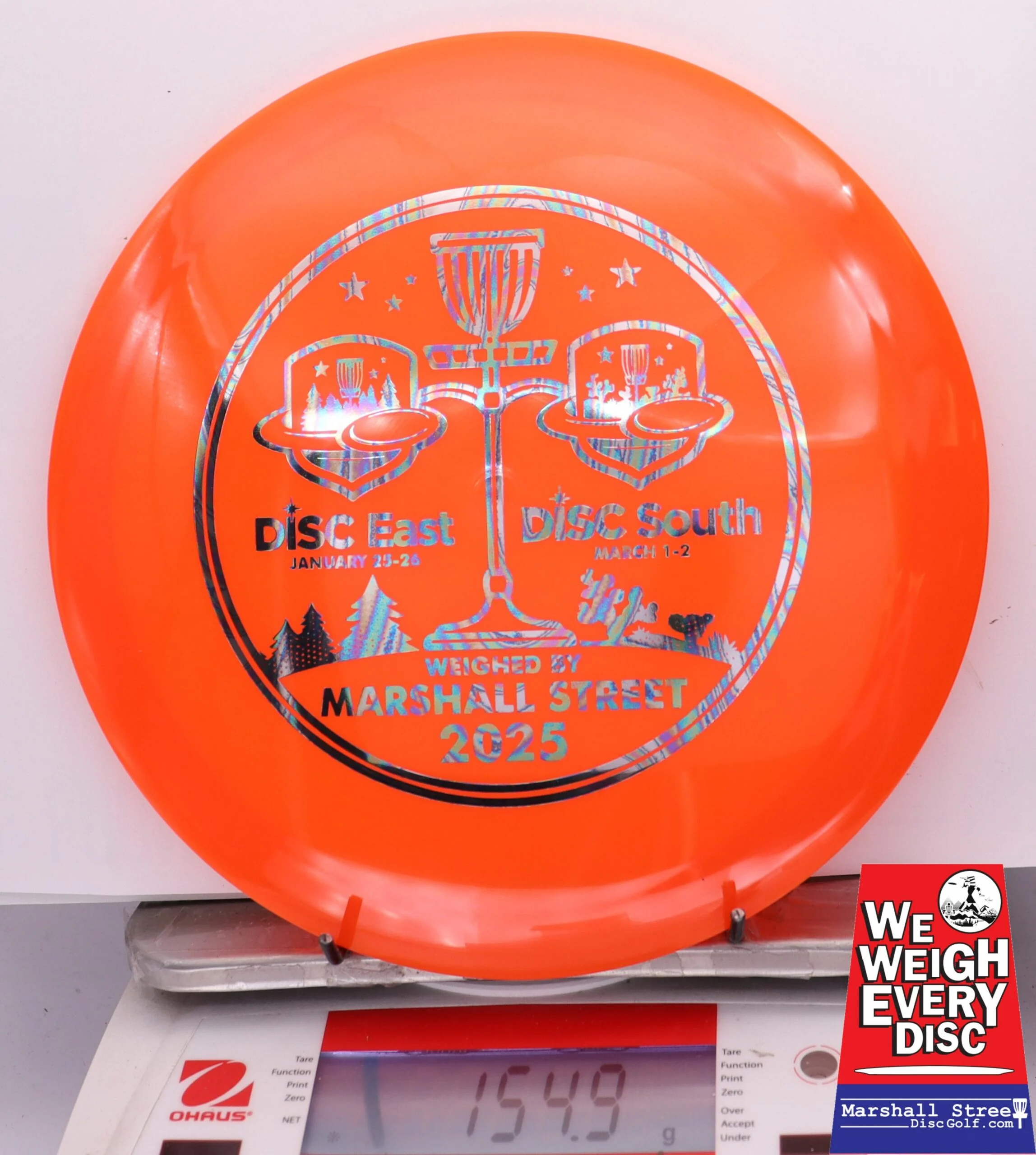 256807 Opto Diamond - Disc Golf Expos 2025 - #08 Orange, 155