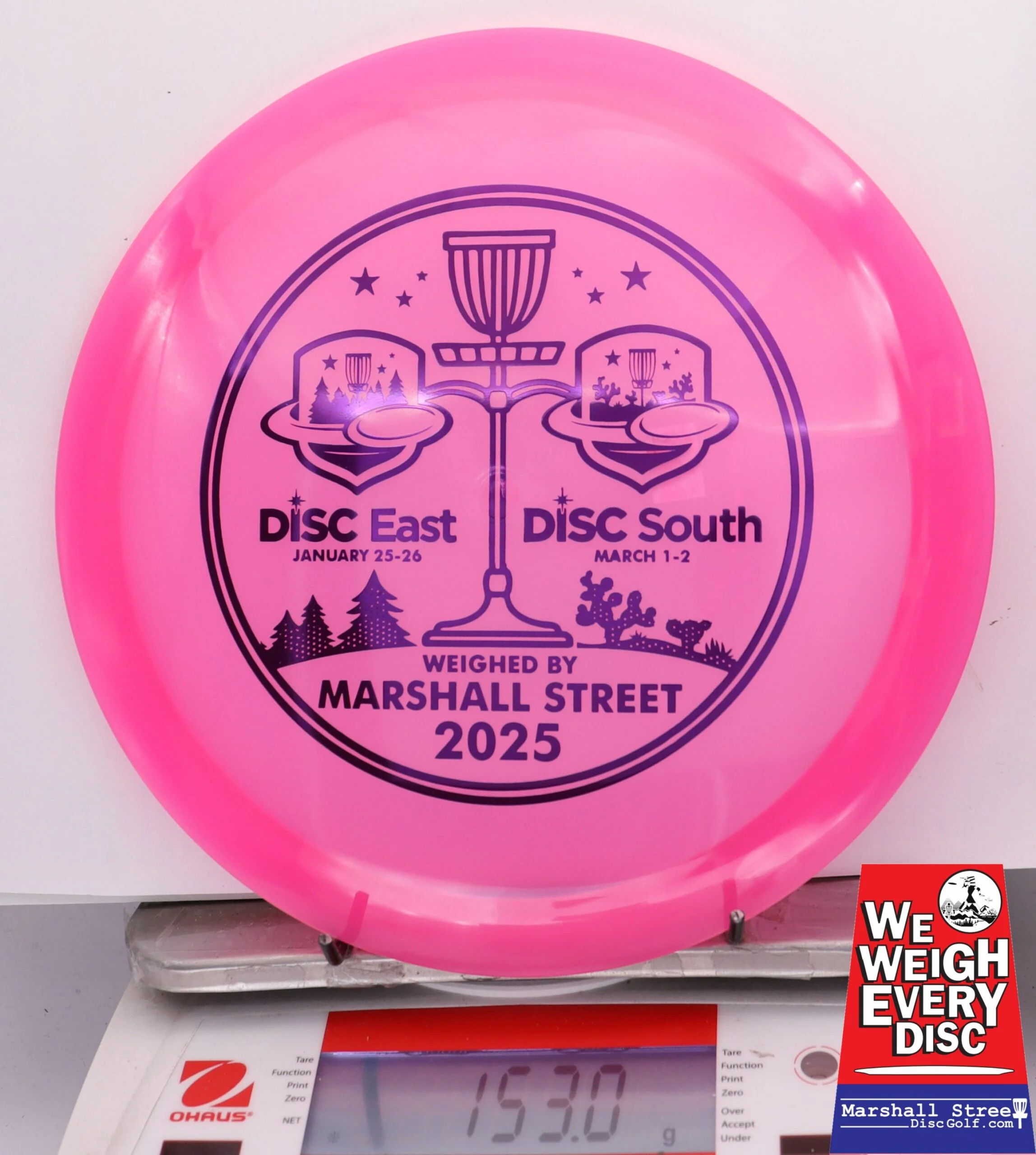 256815 Opto Diamond - Disc Golf Expos 2025 - #16 Pink, 153
