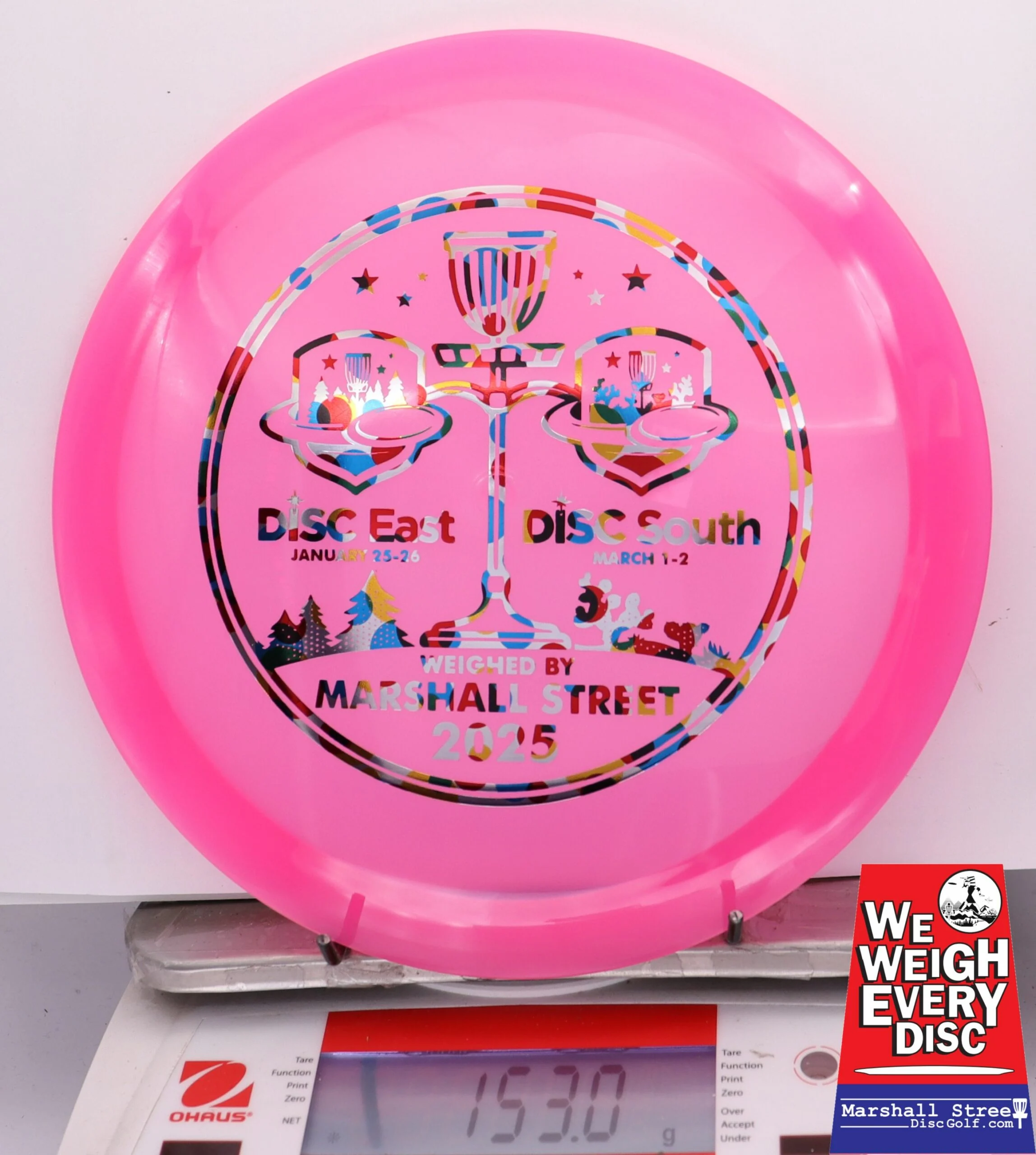 256821 Opto Diamond - Disc Golf Expos 2025 - #22 Pink, 153