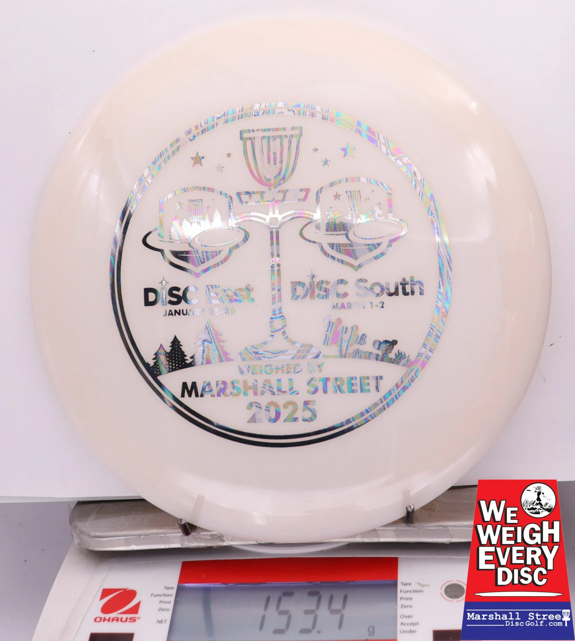 256830 Opto Diamond - Disc Golf Expos 2025 - #30 White, 153