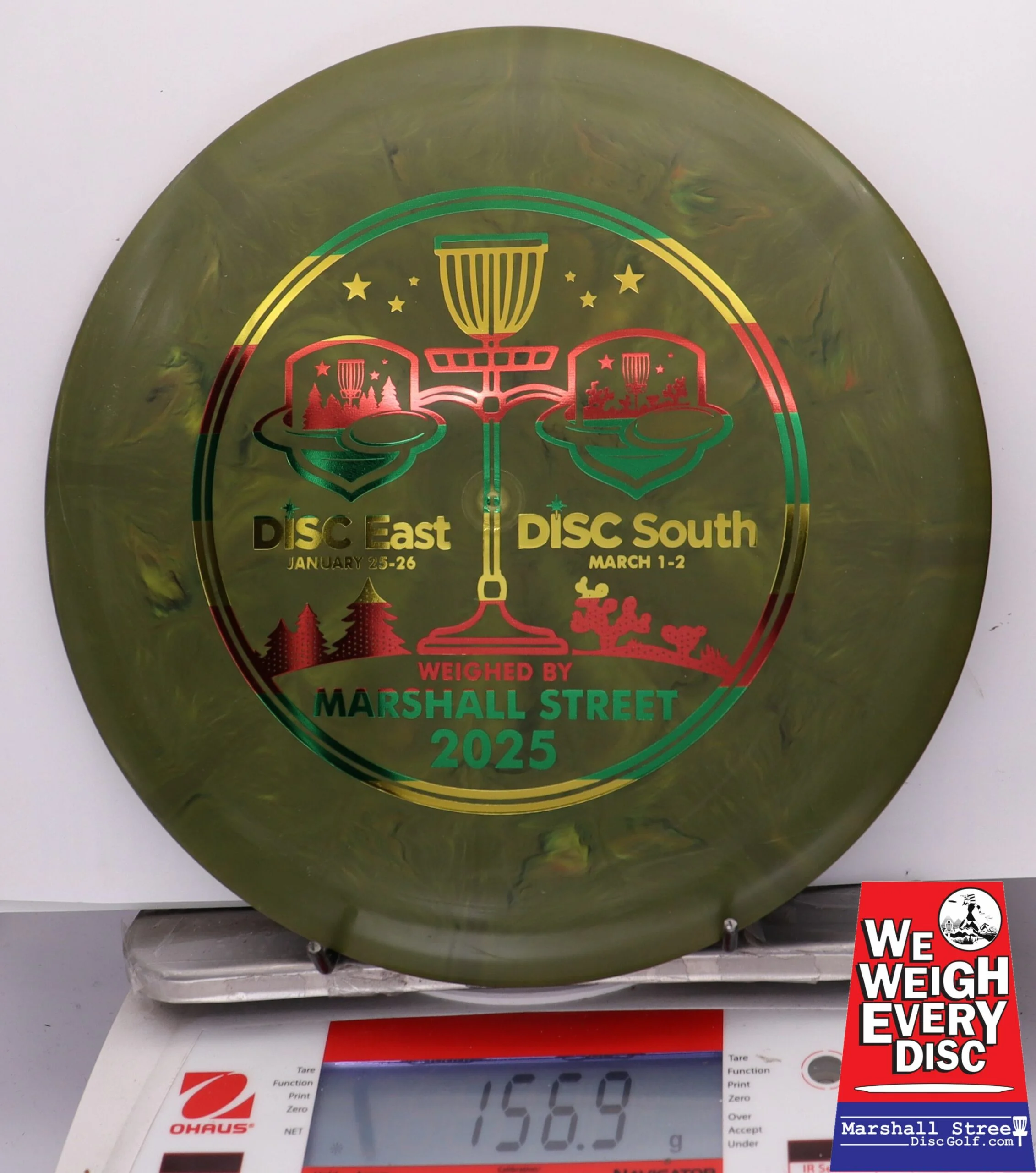 257039 Retro Burst Diamond - Disc Golf Expos 2025 - #19 DarkGreen, 157