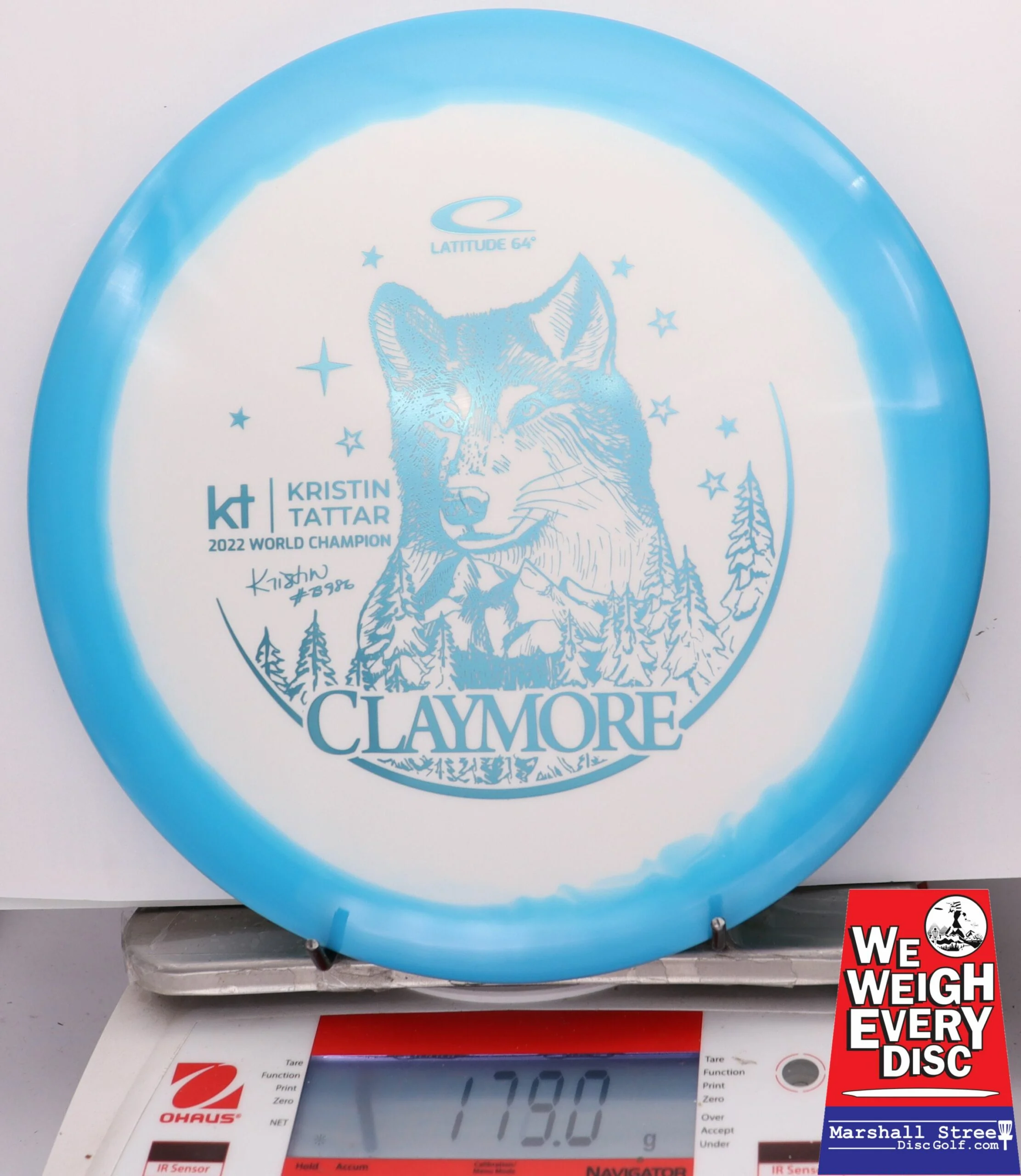 257322 Gold Orbit Claymore, Kristin Tattar 2023 - #29 Blue-White, 179