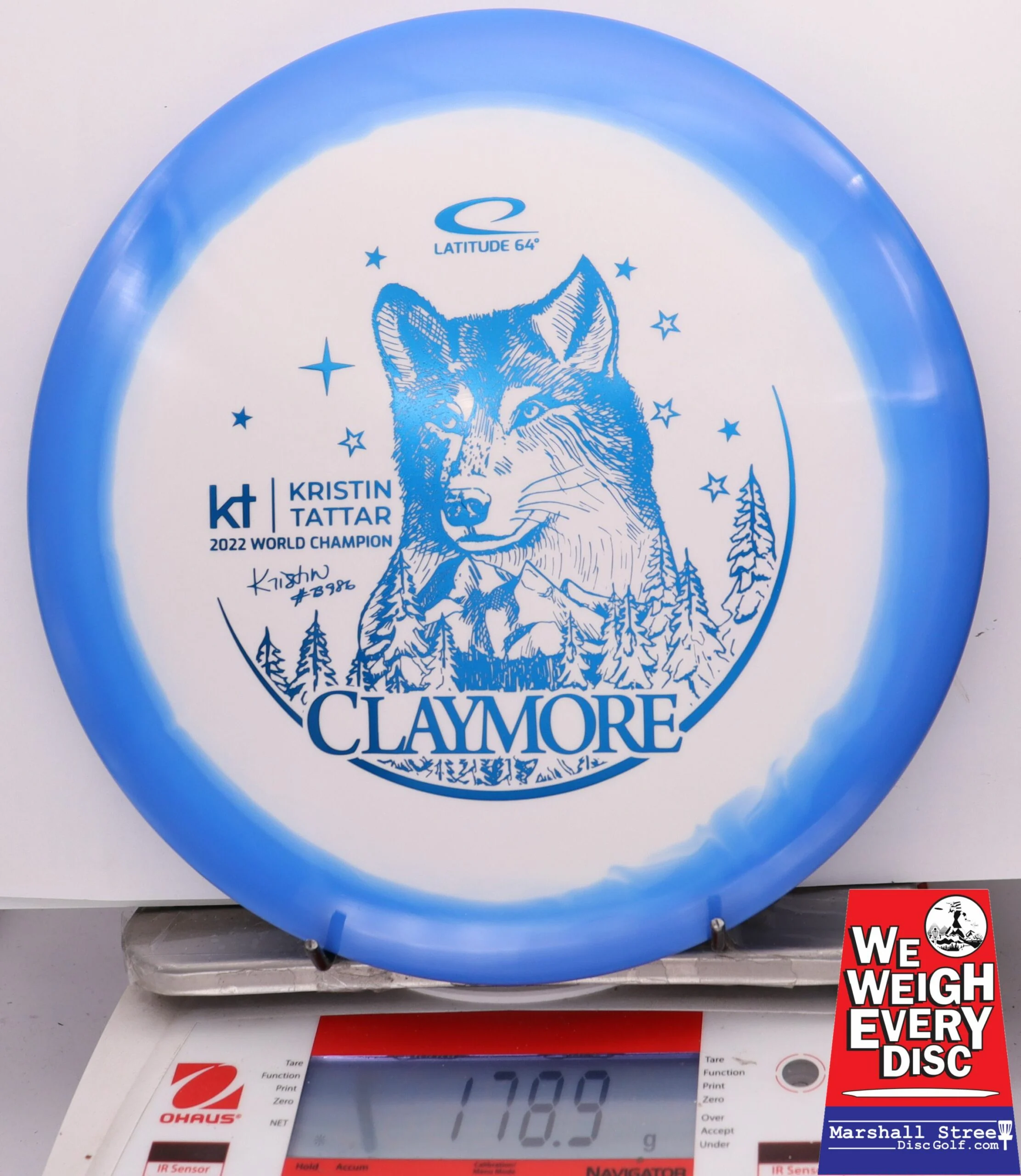 257327 Gold Orbit Claymore, Kristin Tattar 2023 - #34 Blue-White, 179