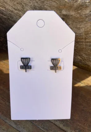 Disc Golf Stainless Steel Post Earrings - Image 2