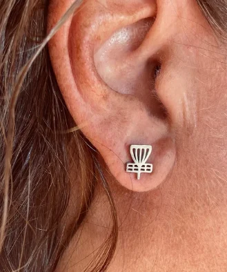 Disc Golf Stainless Steel Post Earrings - Image 3