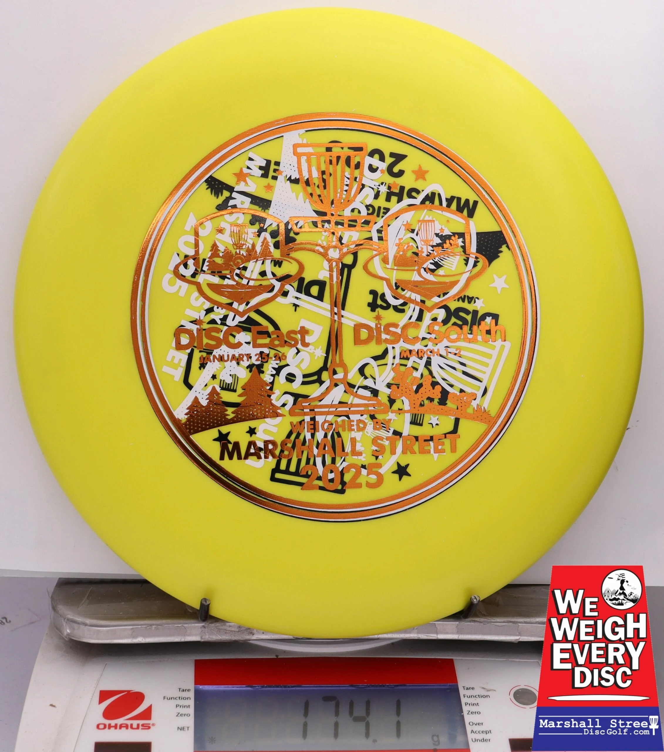 266496 D-Line P2, Flex 1 - Disc Golf Expos 2025 - #05 Yellow, 174