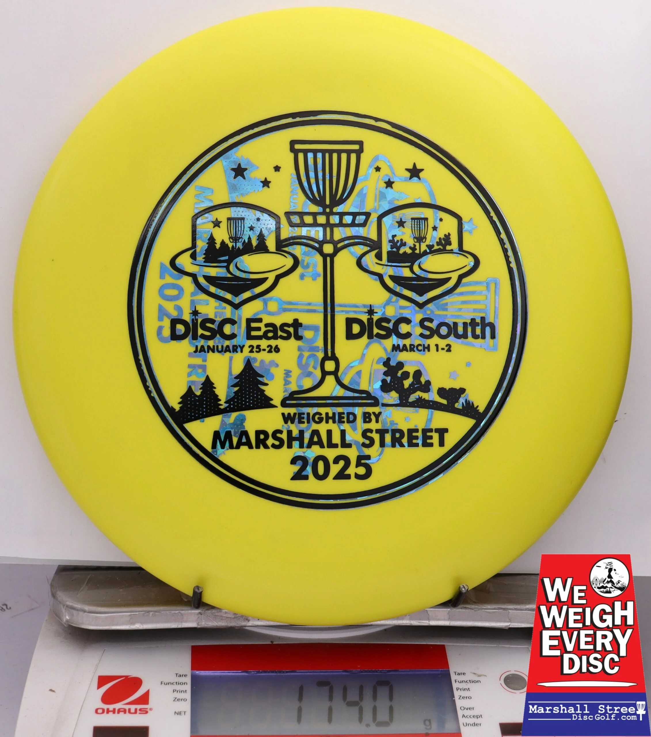 266497 D-Line P2, Flex 1 - Disc Golf Expos 2025 - #06 Yellow, 174
