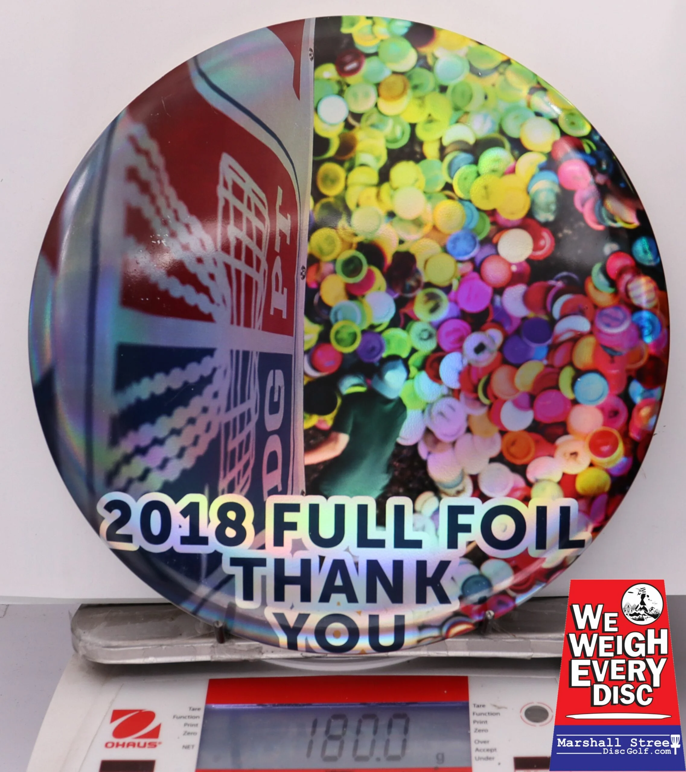 274105 SuperColor ESP Buzzz, 2018 DGPT Full Foil Thank You - Imperfect - #01 FullFoil, 180