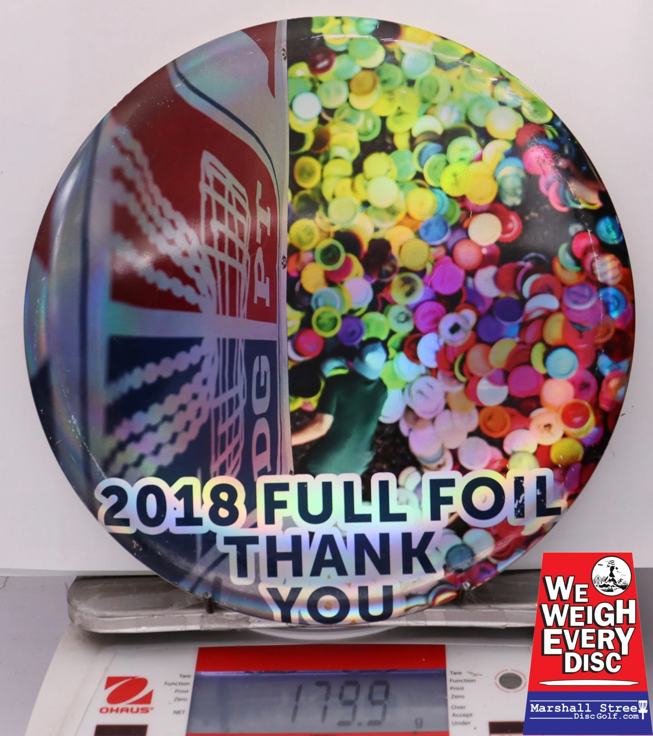 274106 SuperColor ESP Buzzz, 2018 DGPT Full Foil Thank You - Imperfect - #02 FullFoil, 180