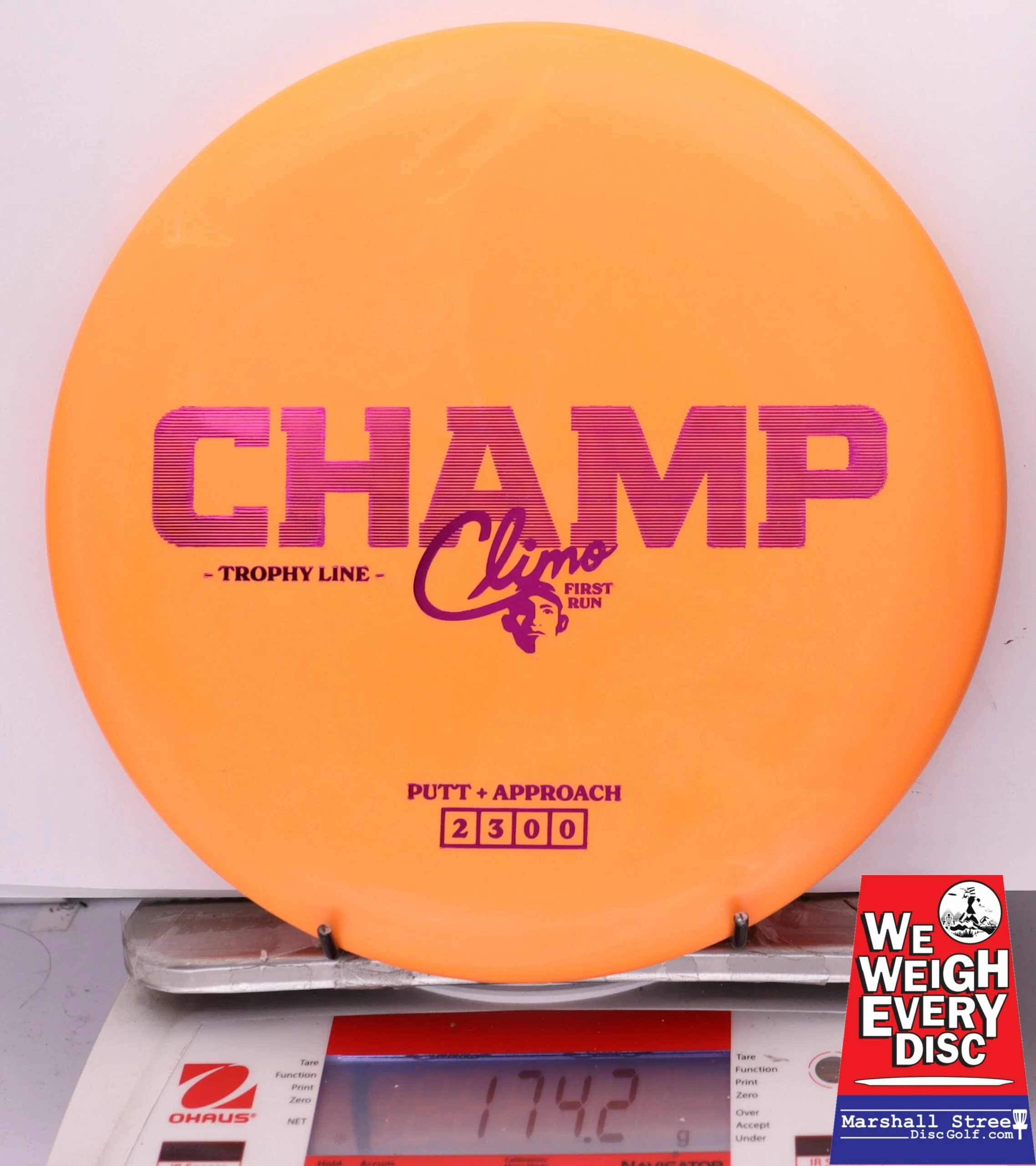 279813 First Run Trophy Line Champ - #16 Orange, 174