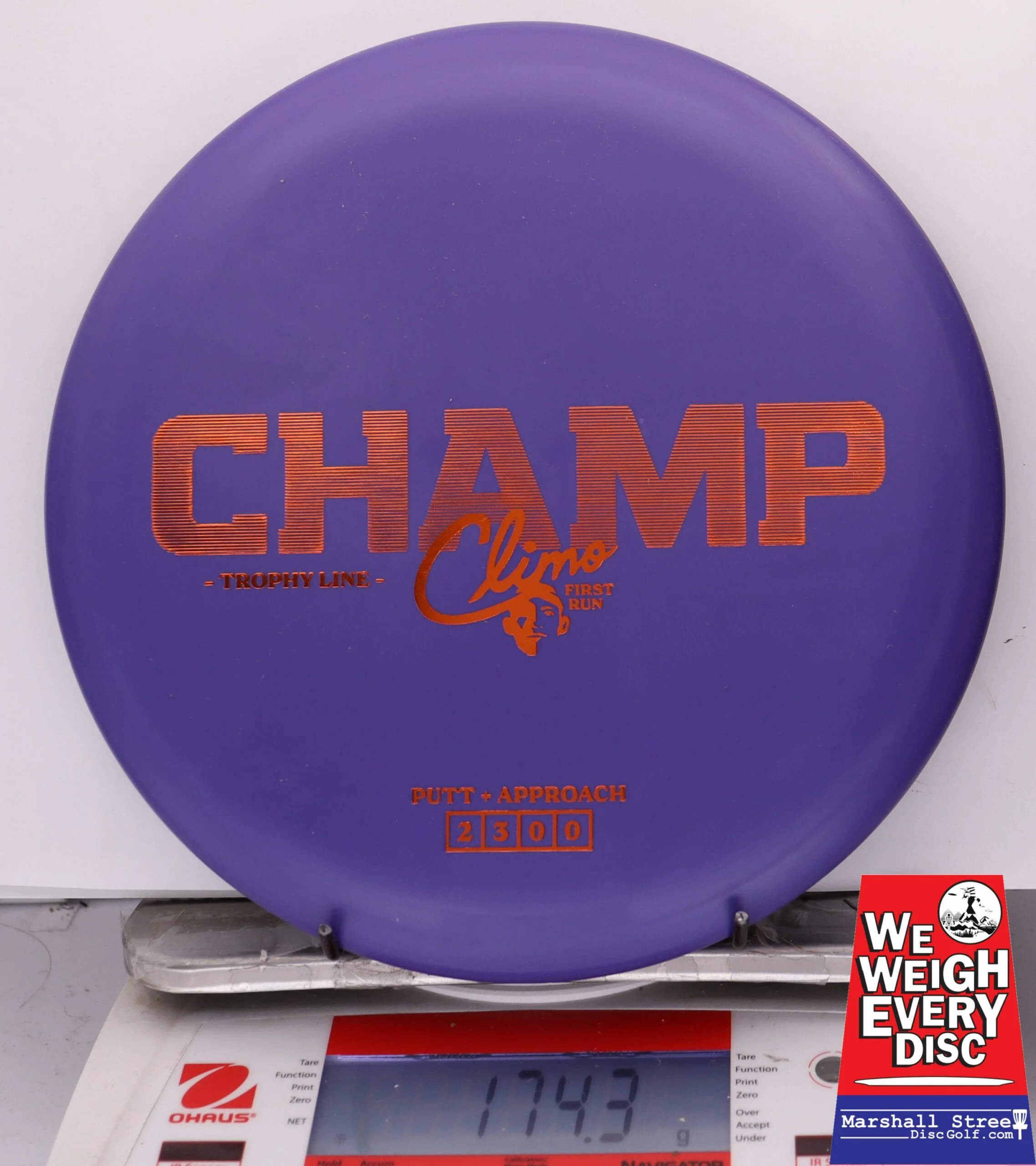 279818 First Run Trophy Line Champ - #21 Purple, 174