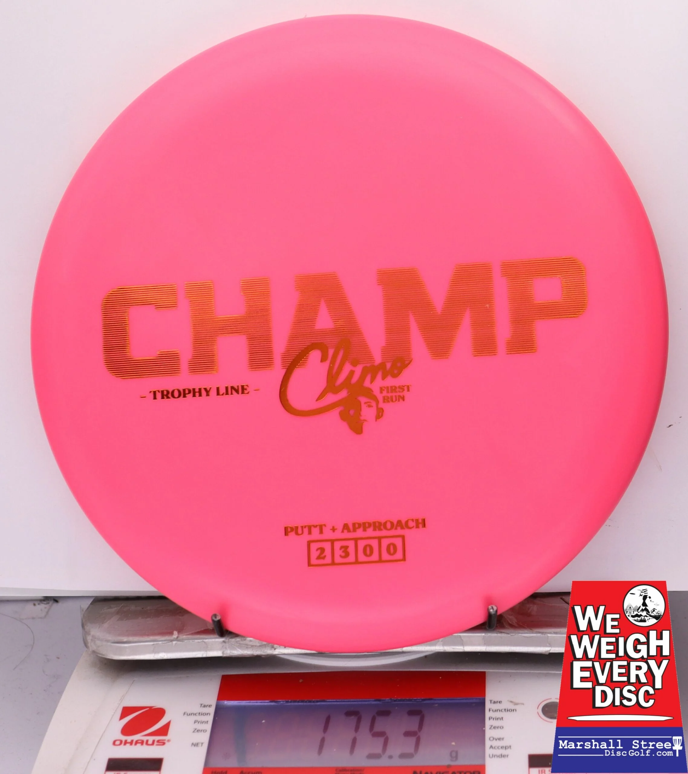 279825 First Run Trophy Line Champ - #28 Pink, 175