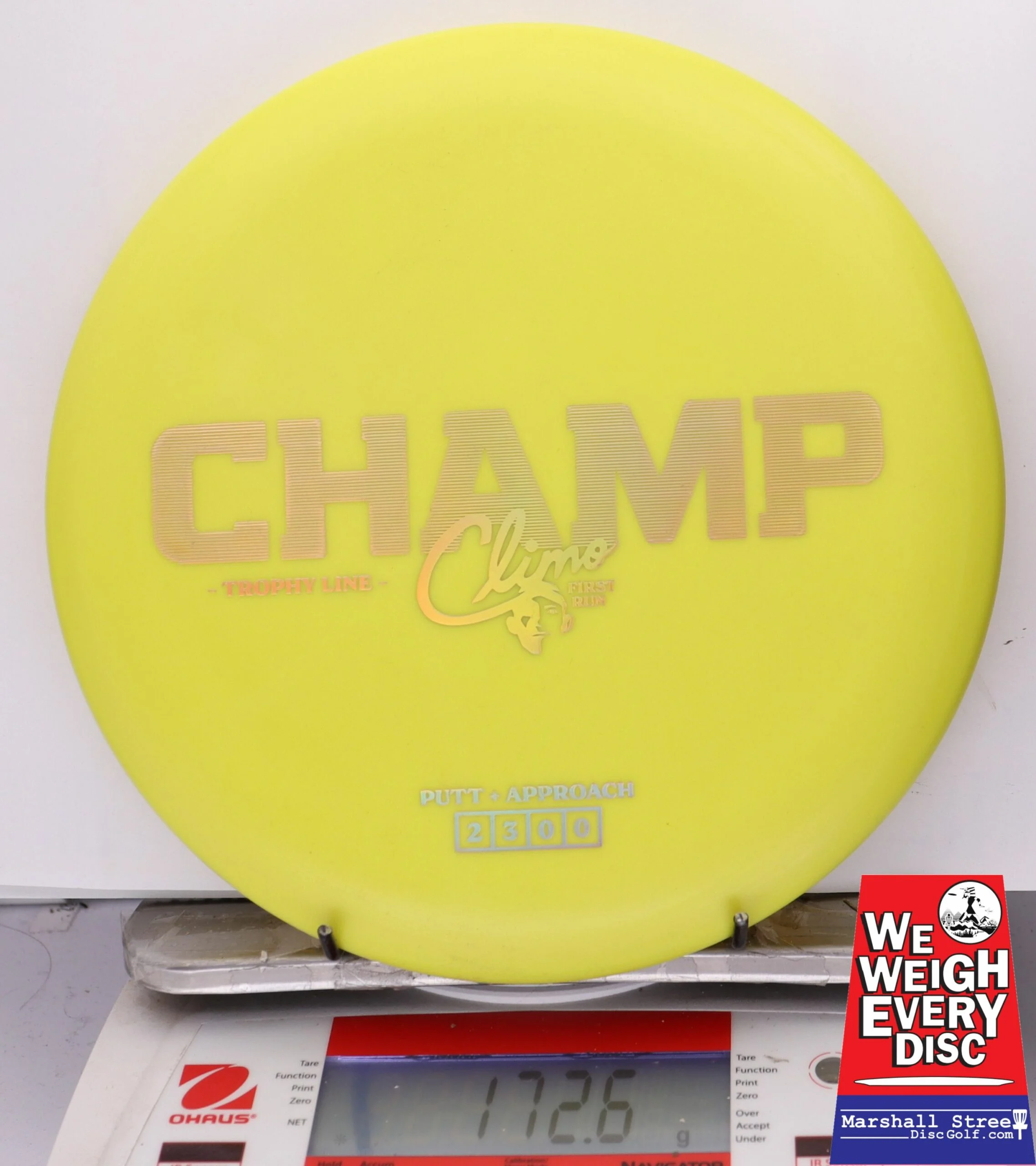279841 First Run Trophy Line Champ - #43 Yellow, 173