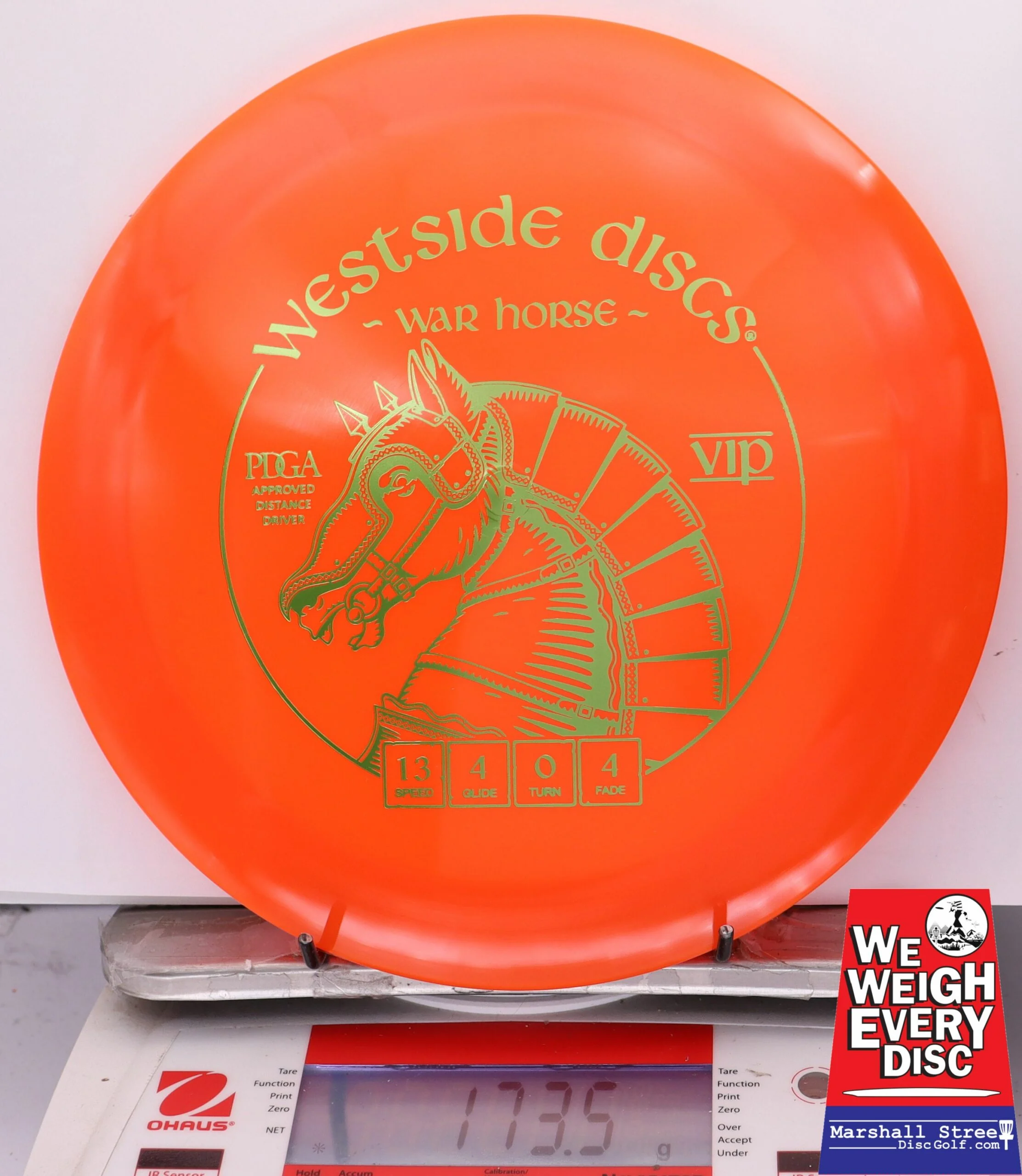 282400 VIP War Horse - #10 Orange, 174
