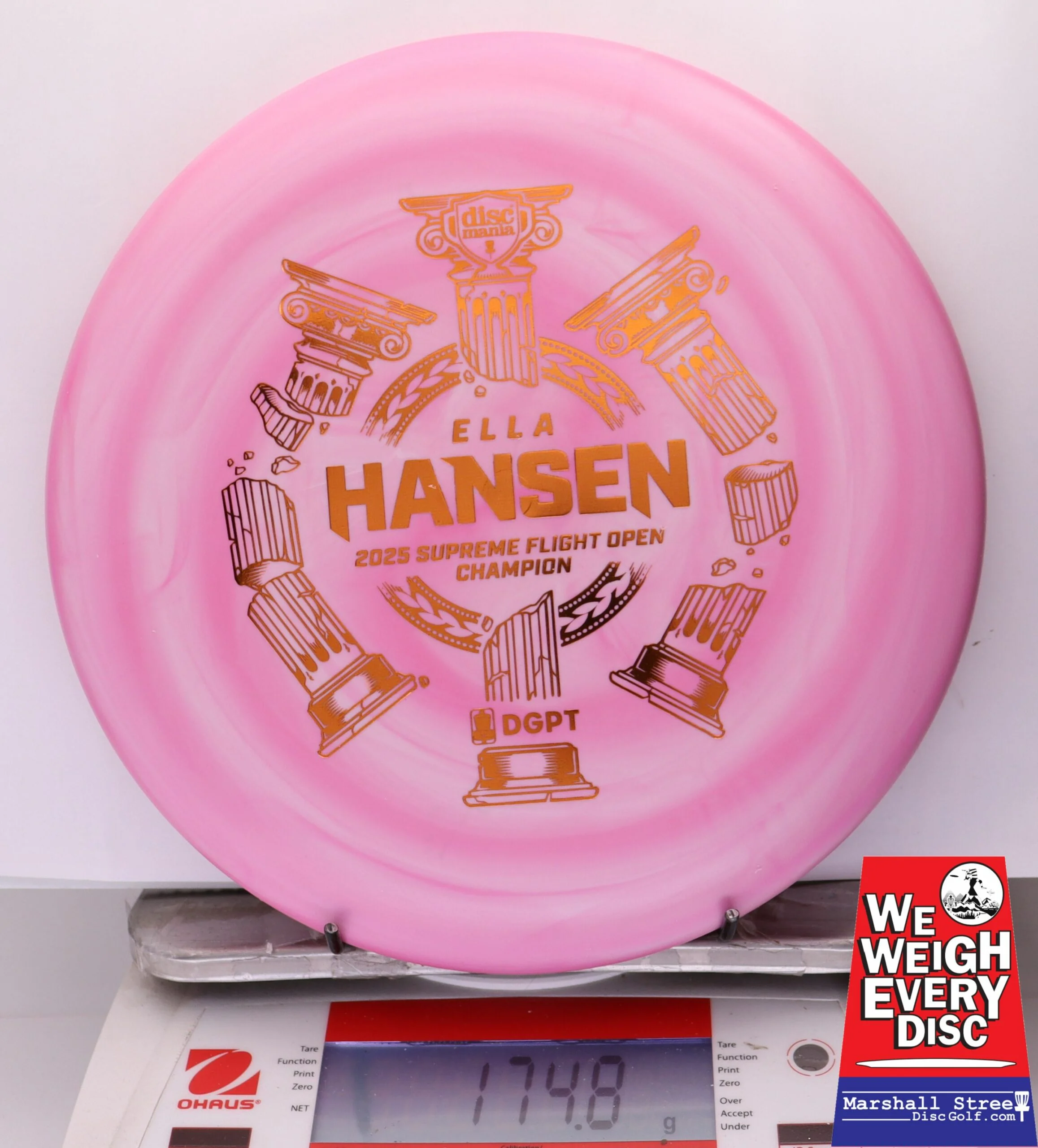 287536 Swirly D-Line P2, Flex 2 - Ella Hansen Triumph Series Supreme Flight Open 2025 - #18 PinkSwirl, 175