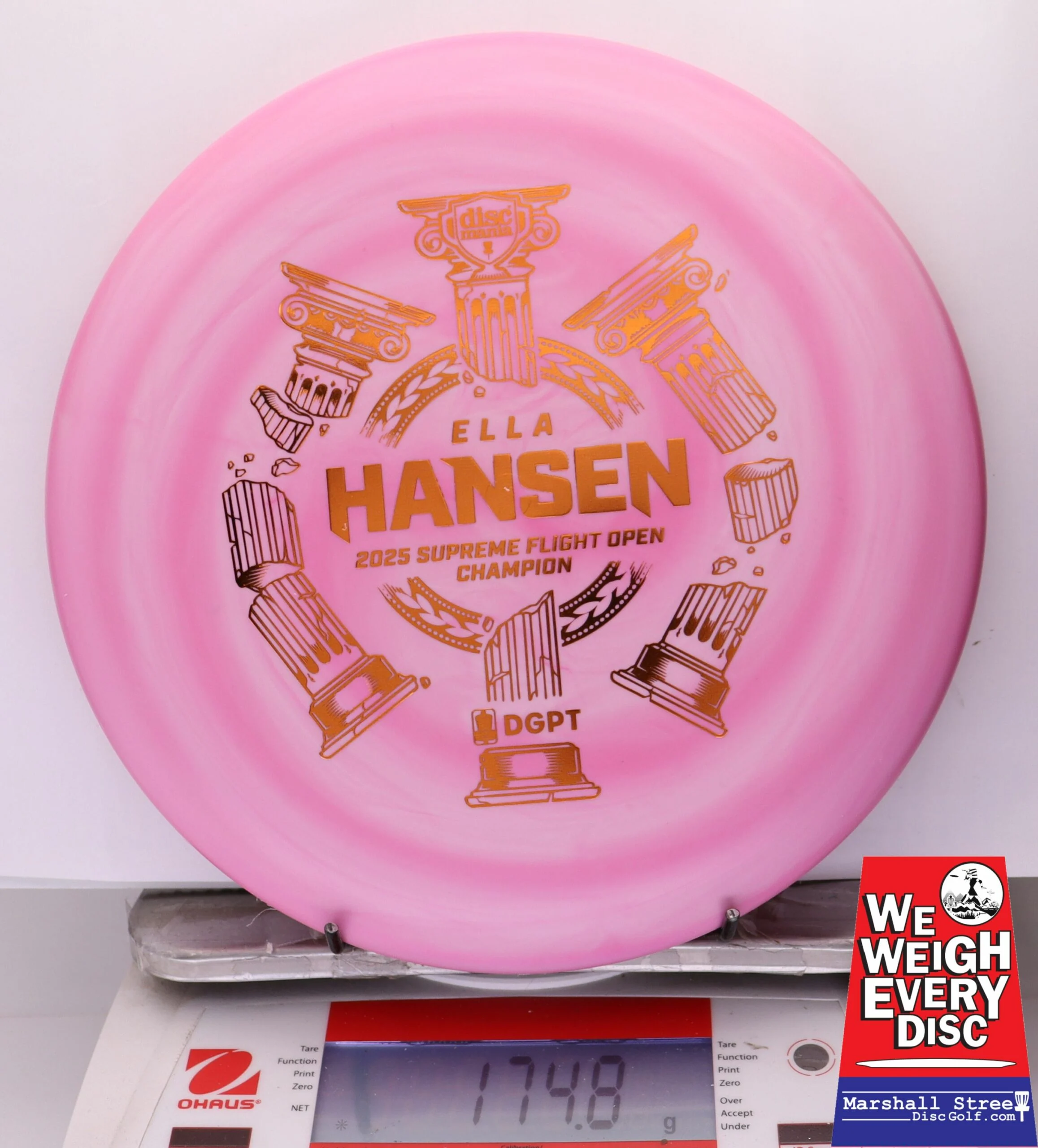 287537 Swirly D-Line P2, Flex 2 - Ella Hansen Triumph Series Supreme Flight Open 2025 - #19 PinkSwirl, 175