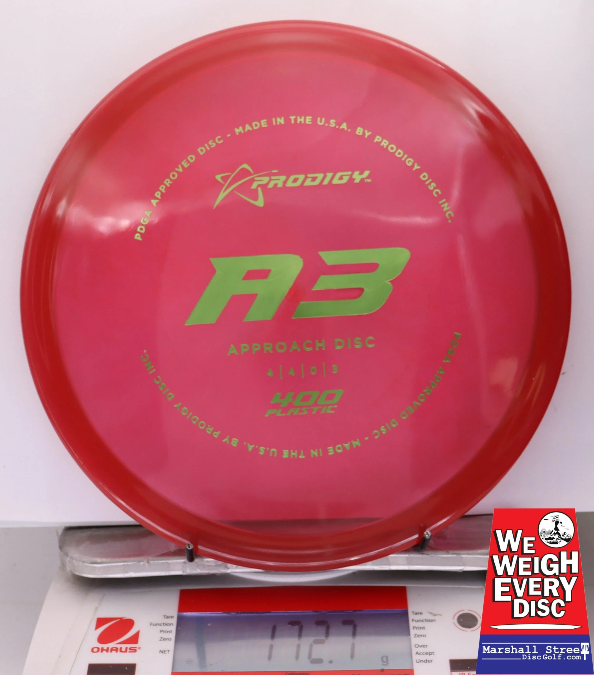 291427 Prodigy A3, 400 - #10 Red, 173