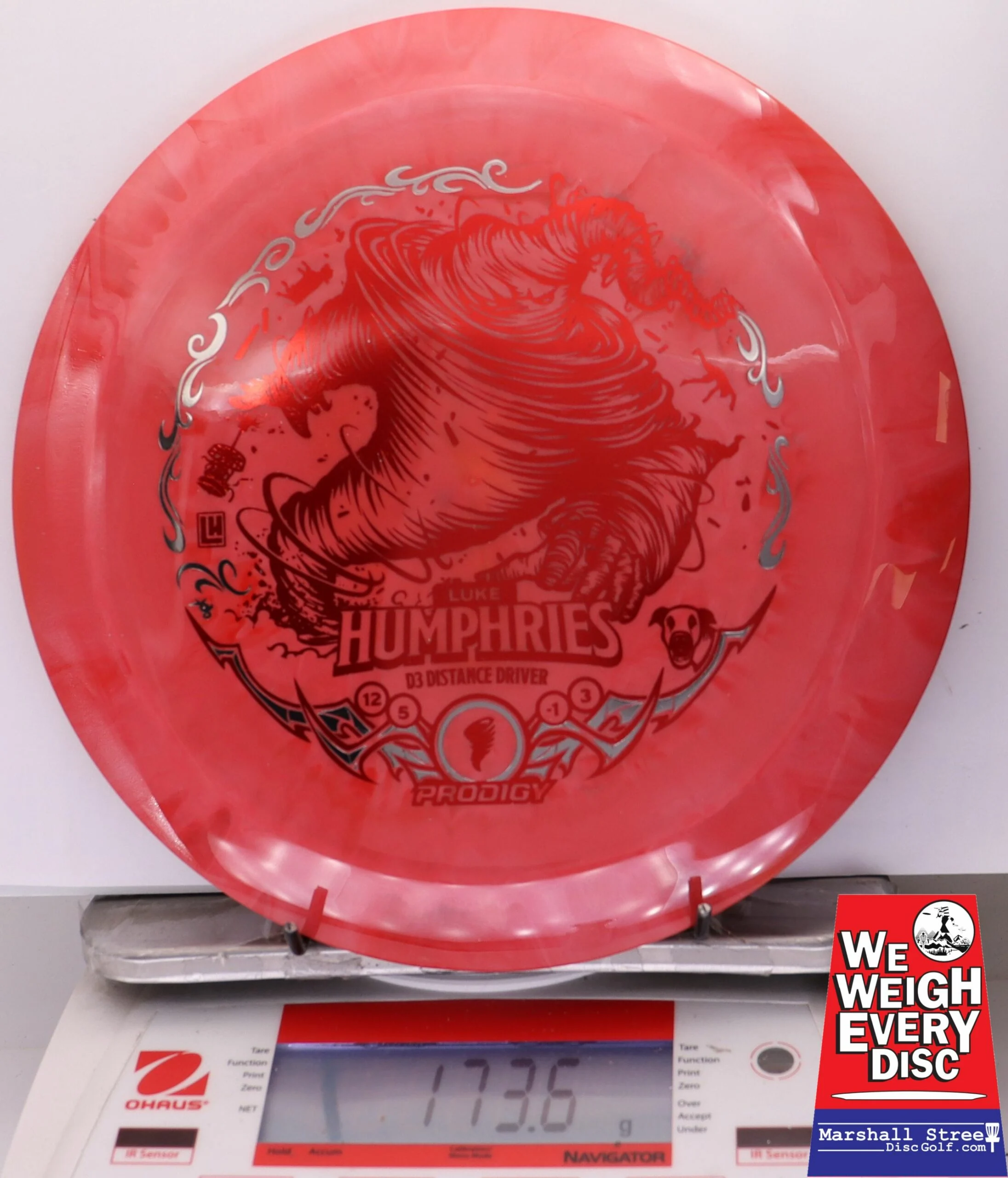 295130 Prodigy D3, 750 Spectrum - Luke Humphries 2025 Signature Series - #02 PinkRed, 174