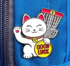 Lucky Cat Disc Golf Pin