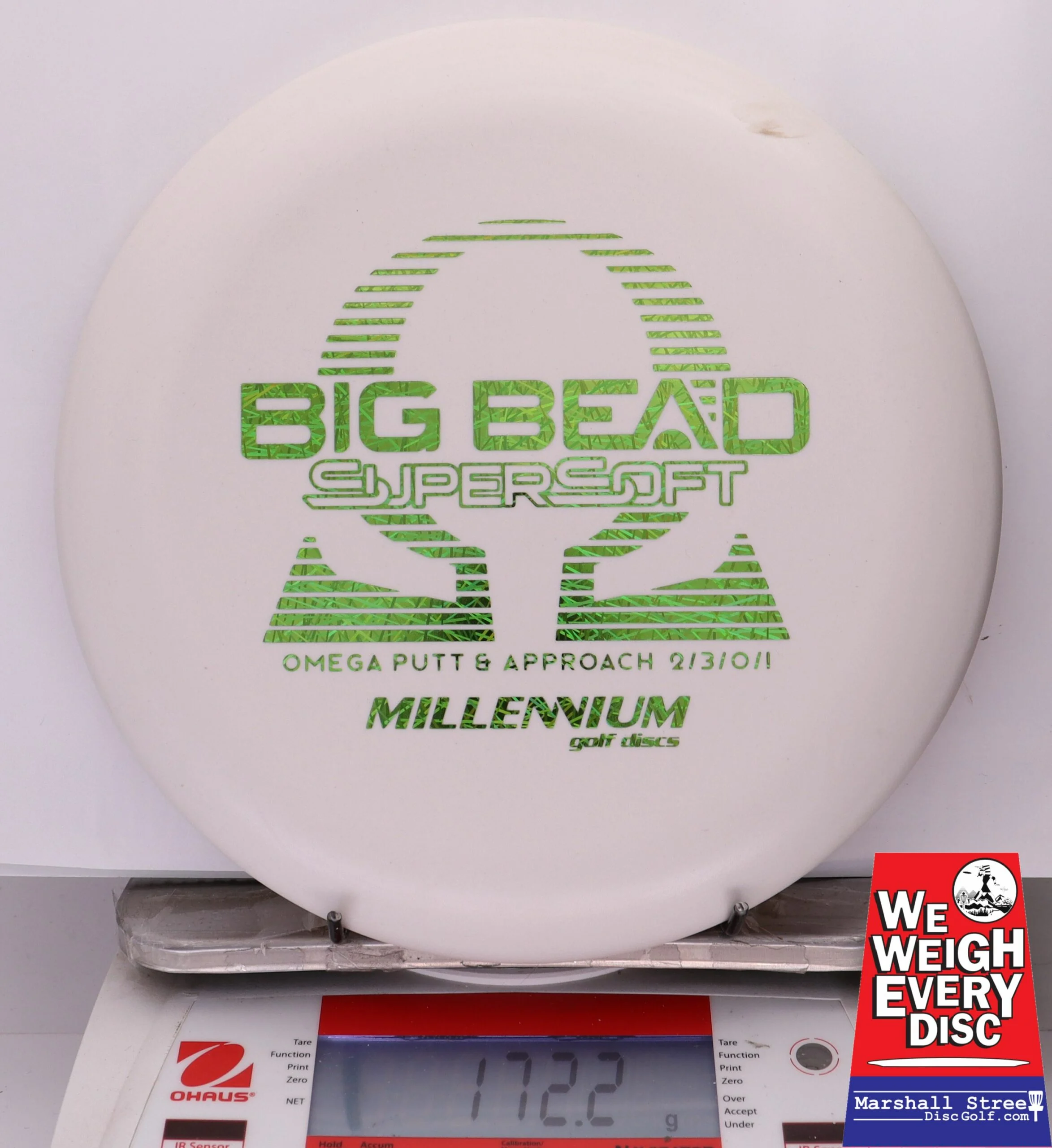 301756 Millennium Omega SS, Big Bead - #107 White, 172