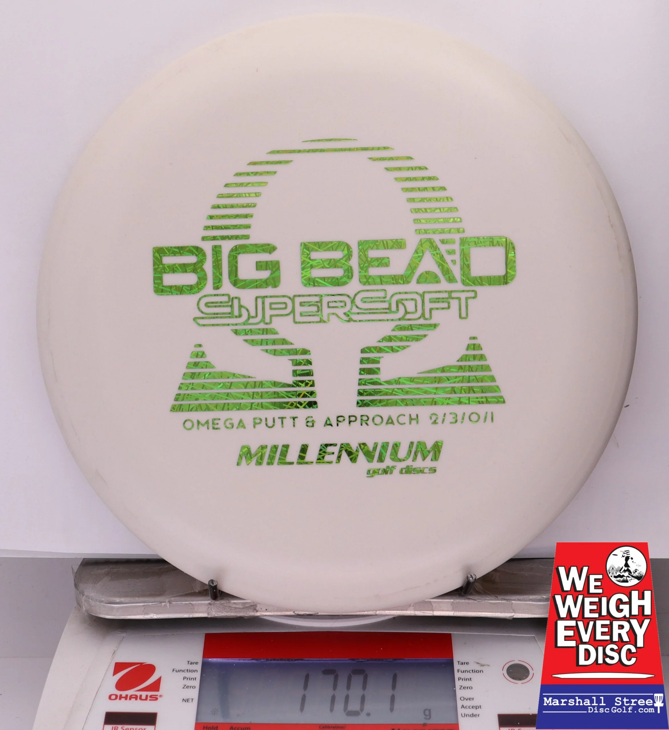 301757 Millennium Omega SS, Big Bead - #108 White, 170