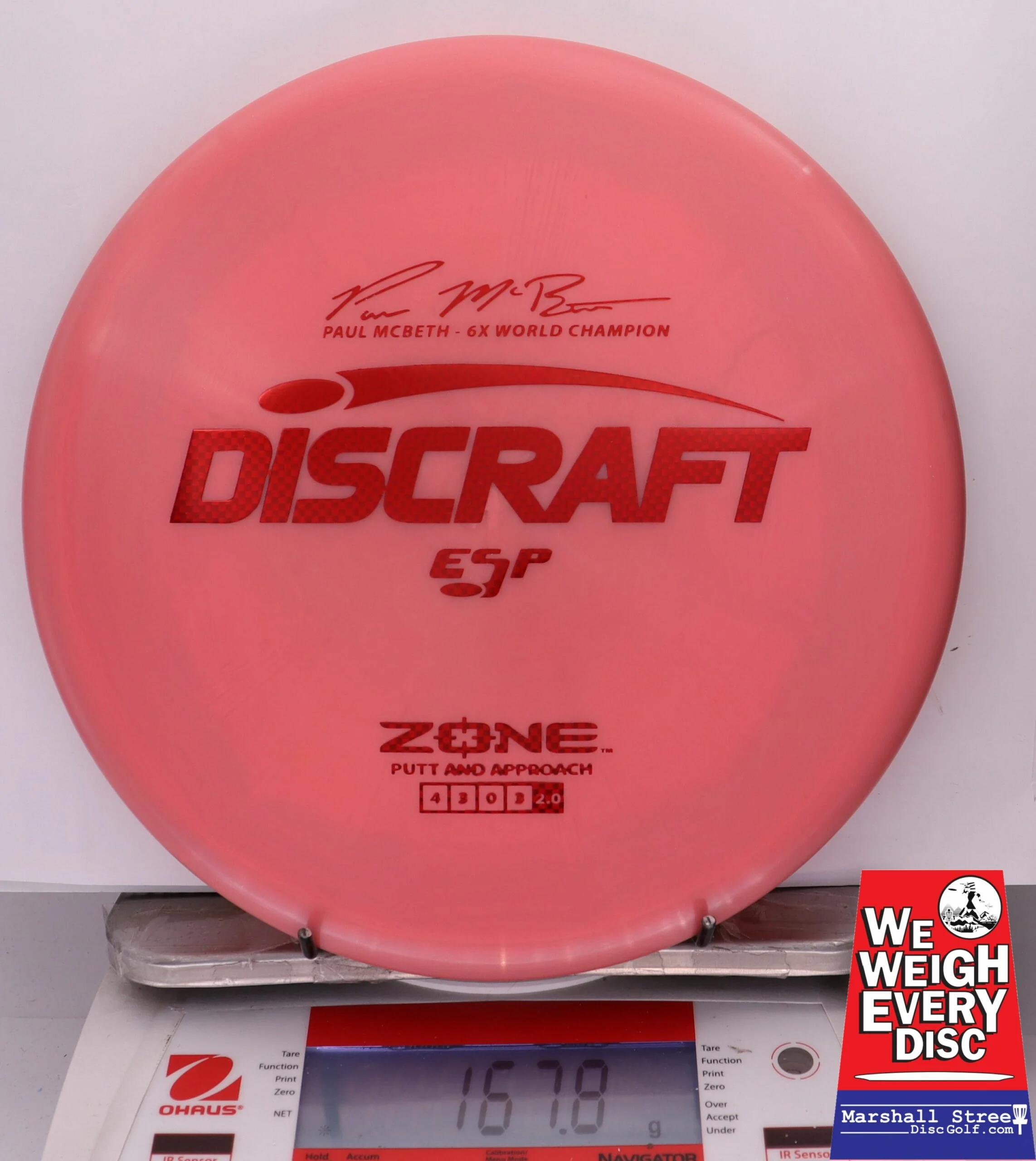 307158 ESP Zone, Paul McBeth 6X - #172 Red, 168