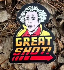 Great Shot! Disc Golf Sticker