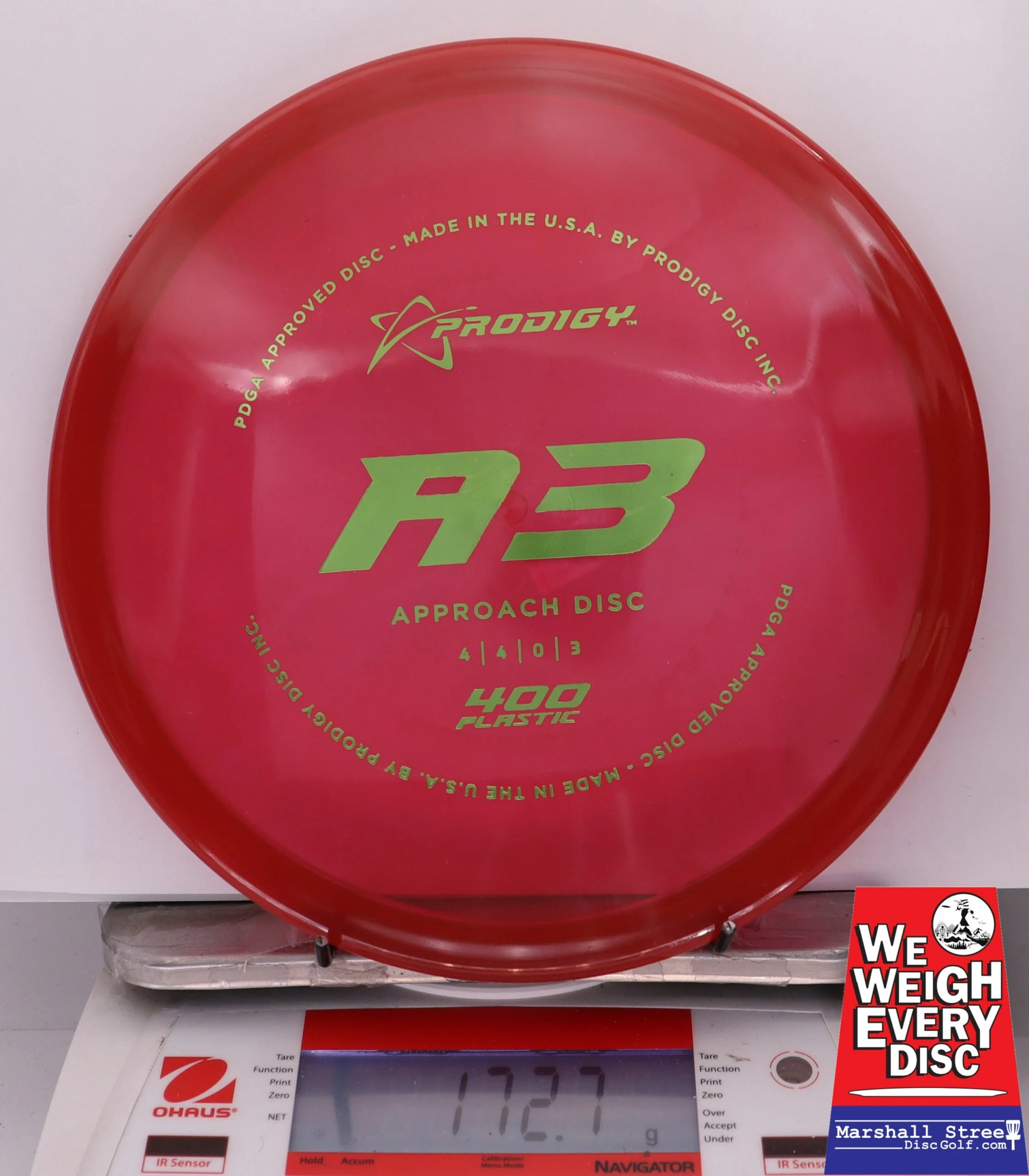 308840 Prodigy A3, 400 - #203 Red, 173