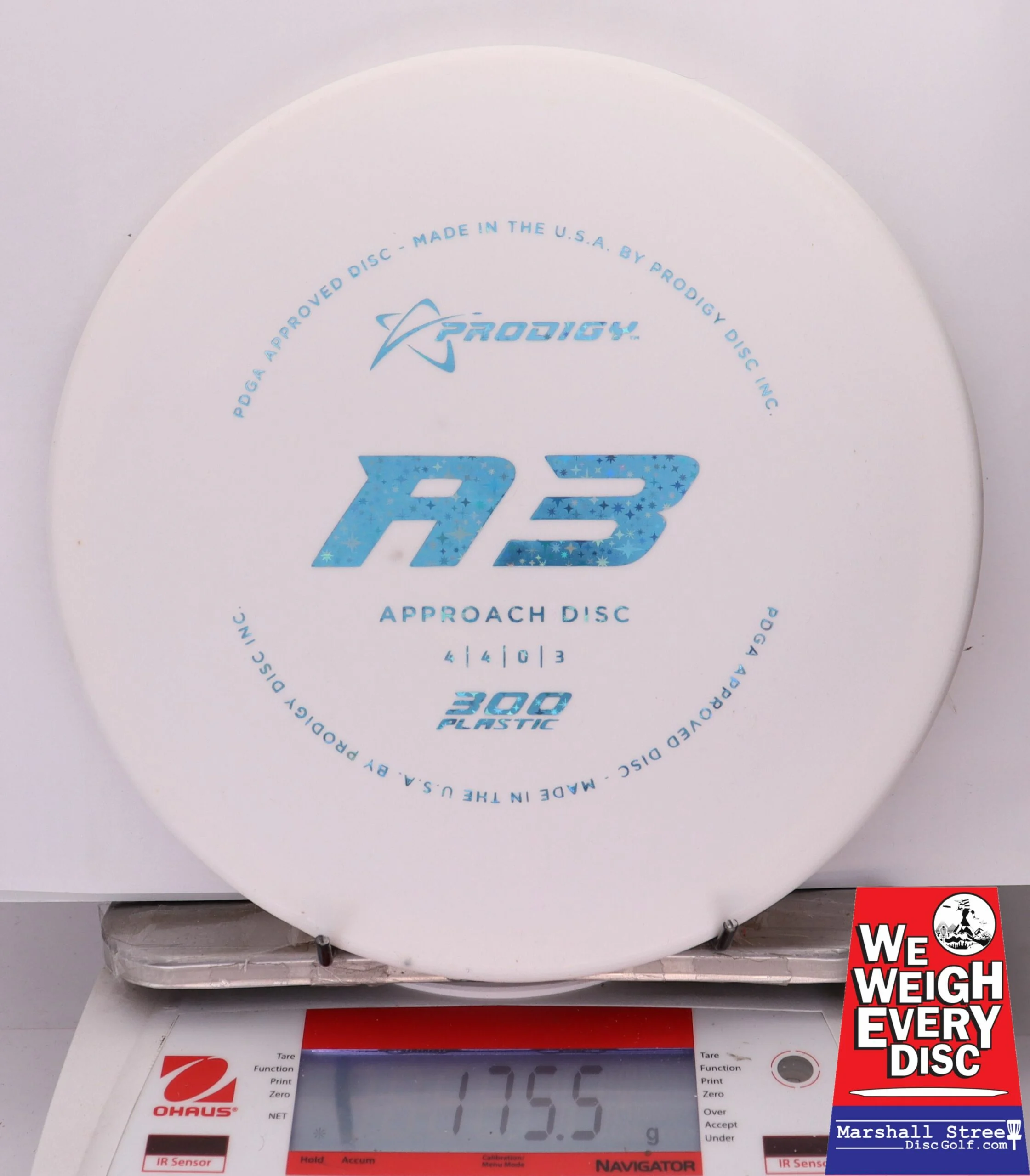 308882 Prodigy A3, 300 - #204 White, 176