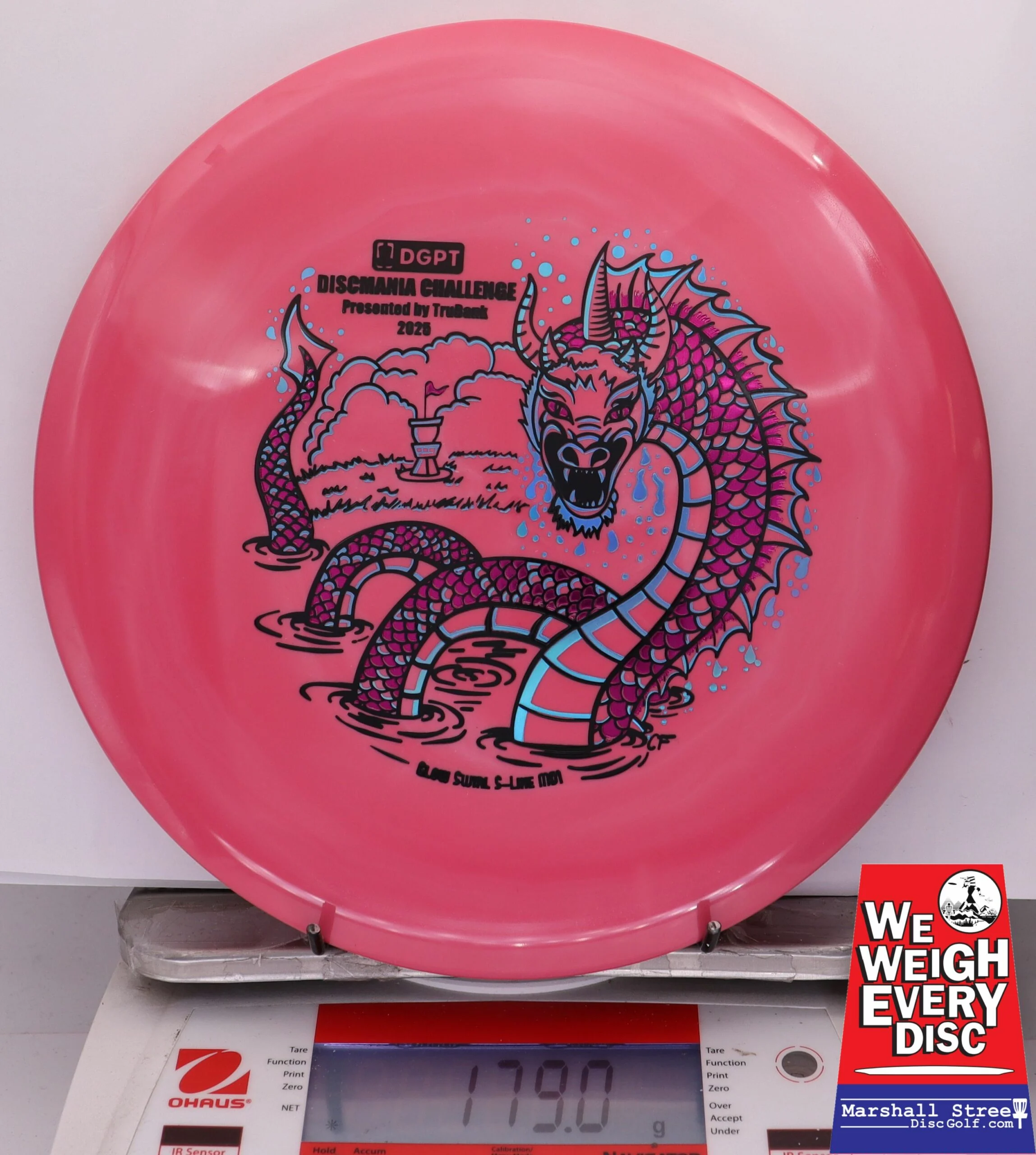 313223 Glow Swirly S-Line MD1, Discmania Challenge 2025 - #14 Red, 179
