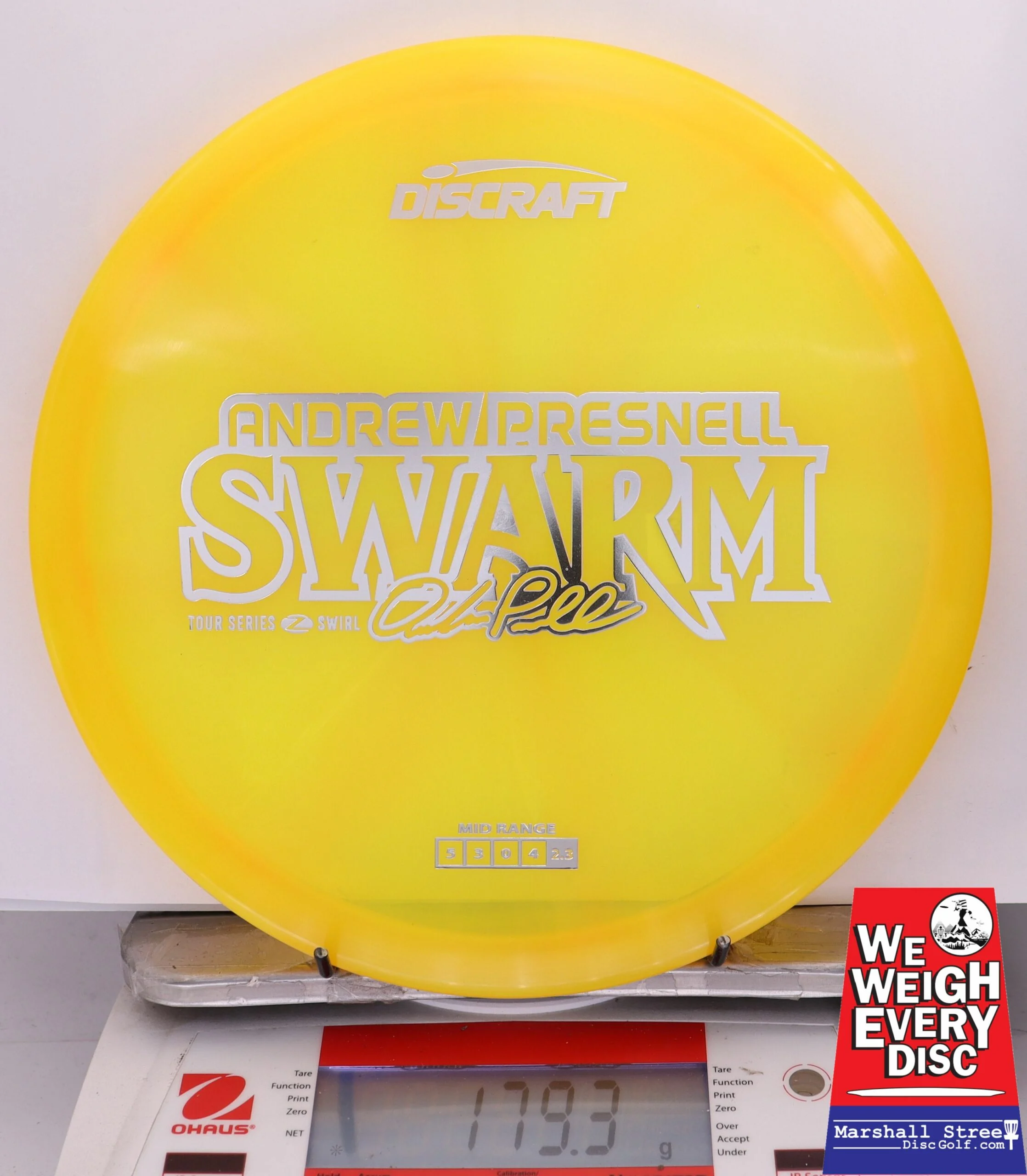 316506 Z Swirl Swarm, Andrew Presnell 2025 Tour Series - #02 NYellow, 179