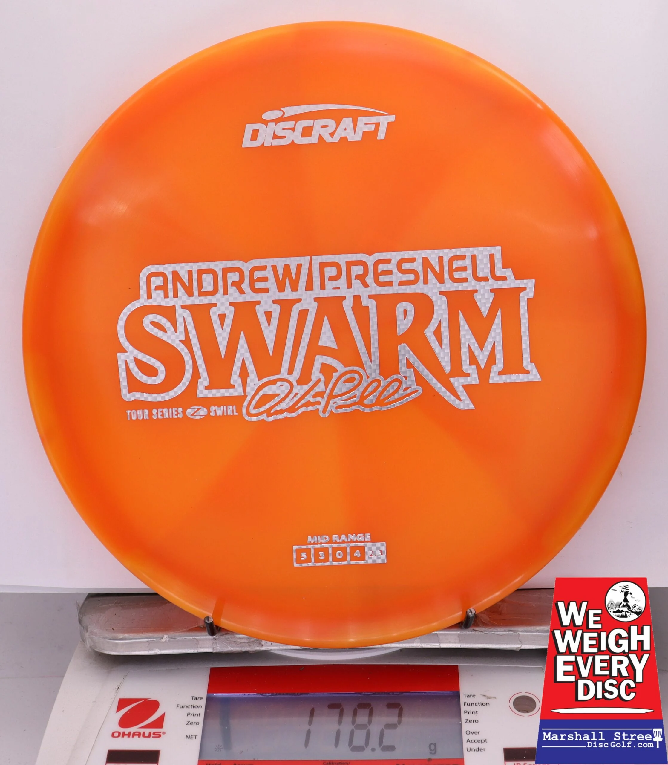 316509 Z Swirl Swarm, Andrew Presnell 2025 Tour Series - #05 Orange, 178