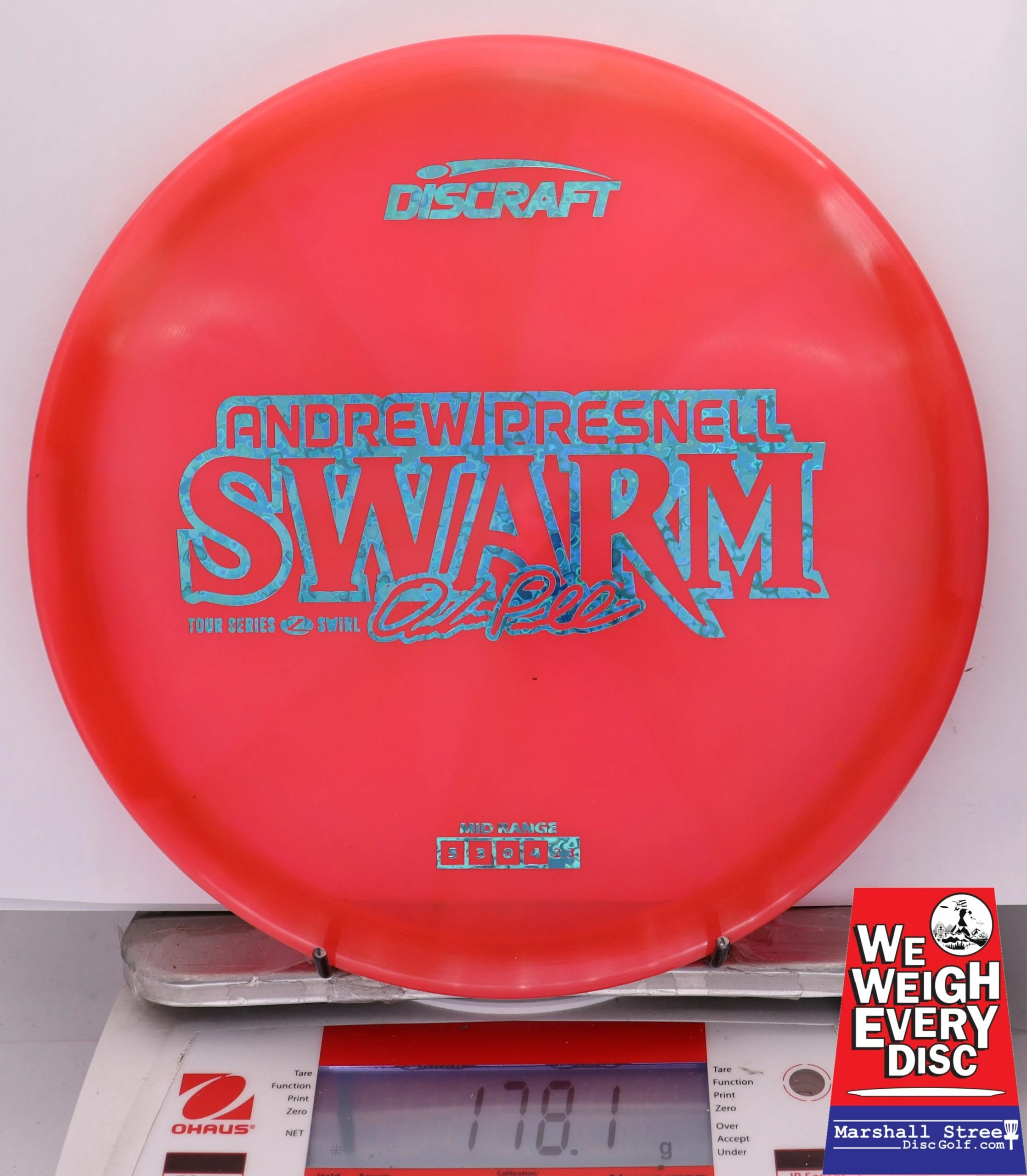 316513 Z Swirl Swarm, Andrew Presnell 2025 Tour Series - #09 PinkRed, 178